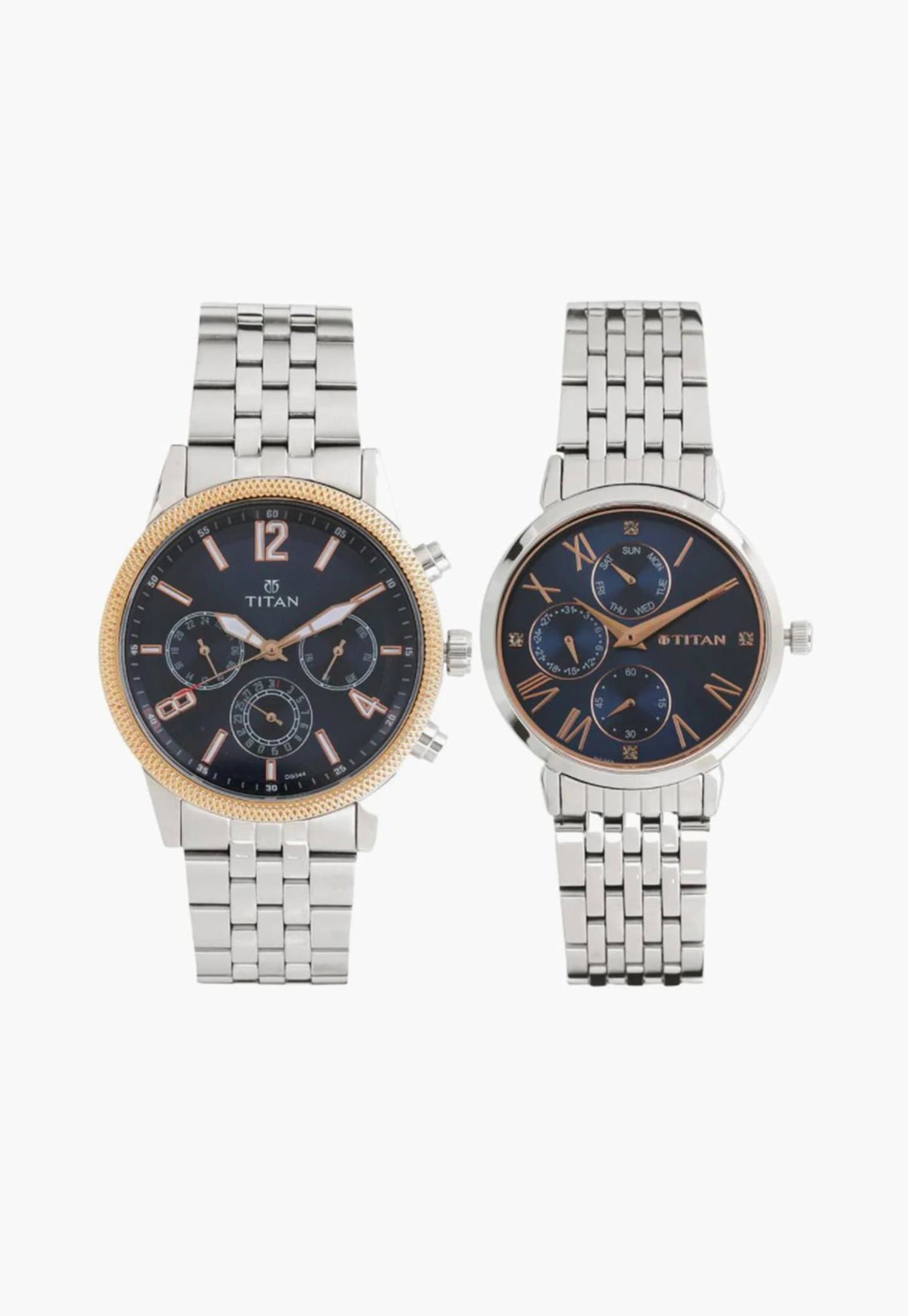 TITAN Bandhan Chronograph Watch Couple Watch Set - NU17342569KM01-picture-10