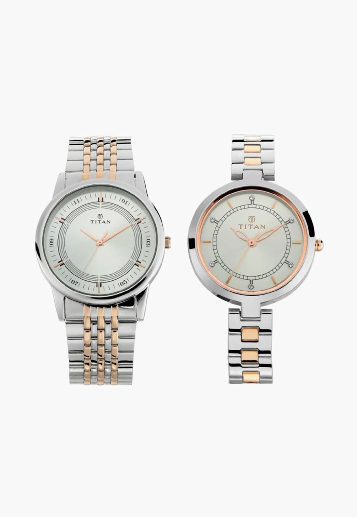 TITAN Bandhan Analog Couple Watch Set - NU17732603KM01-picture-38