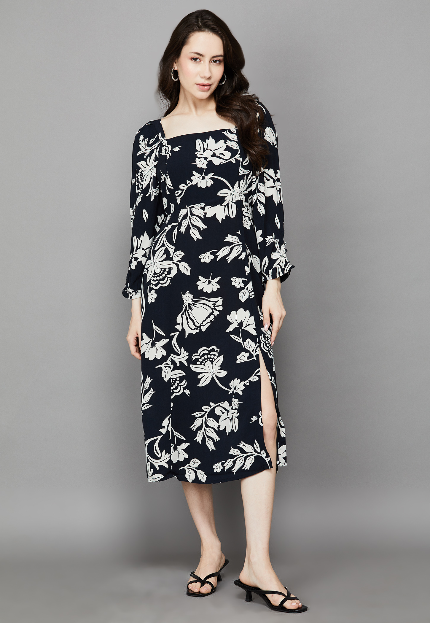 VERO MODA Floral Print A-Line Dress-picture-17