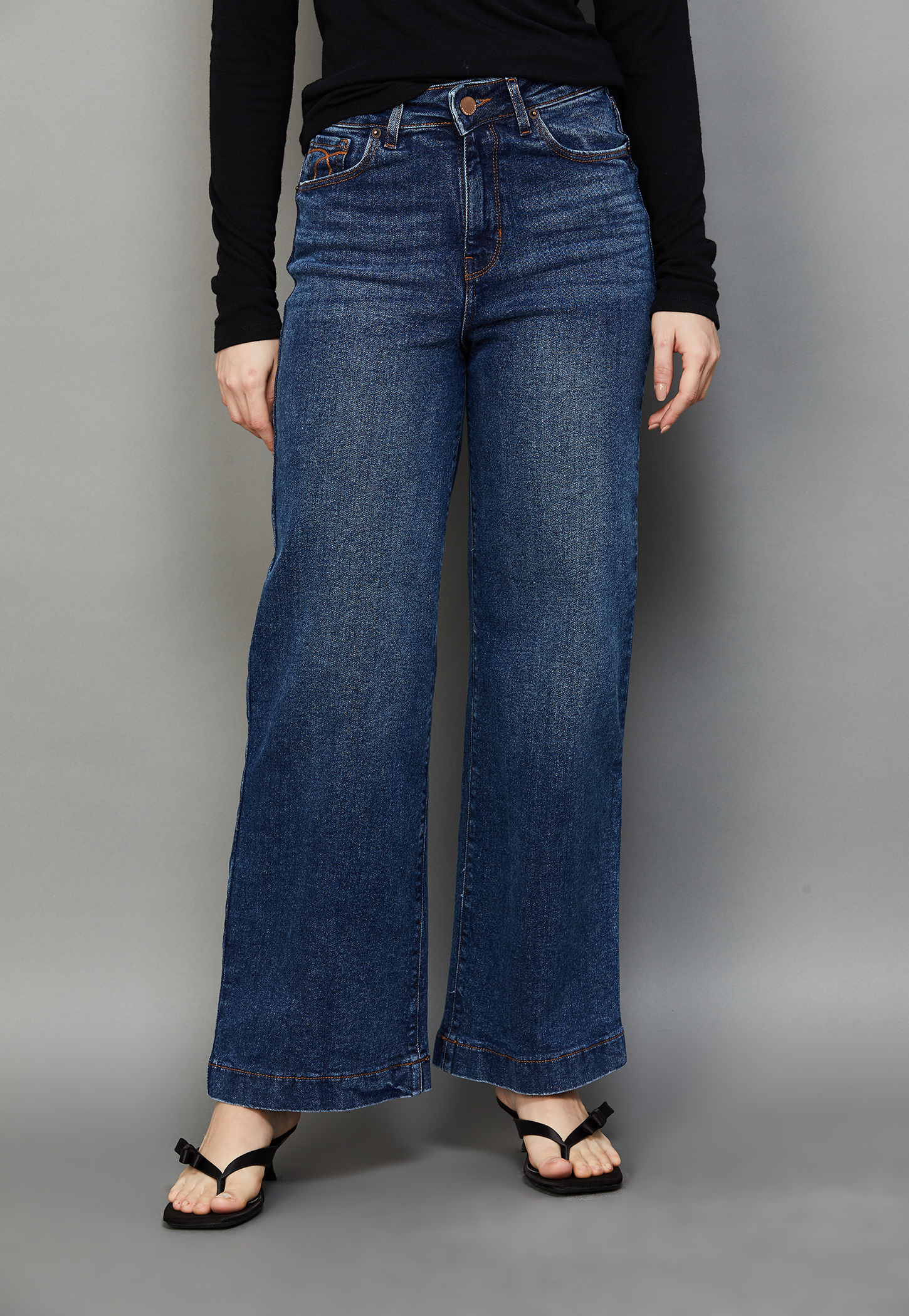 XPOSE Washed Wide Leg Jeans-picture-24
