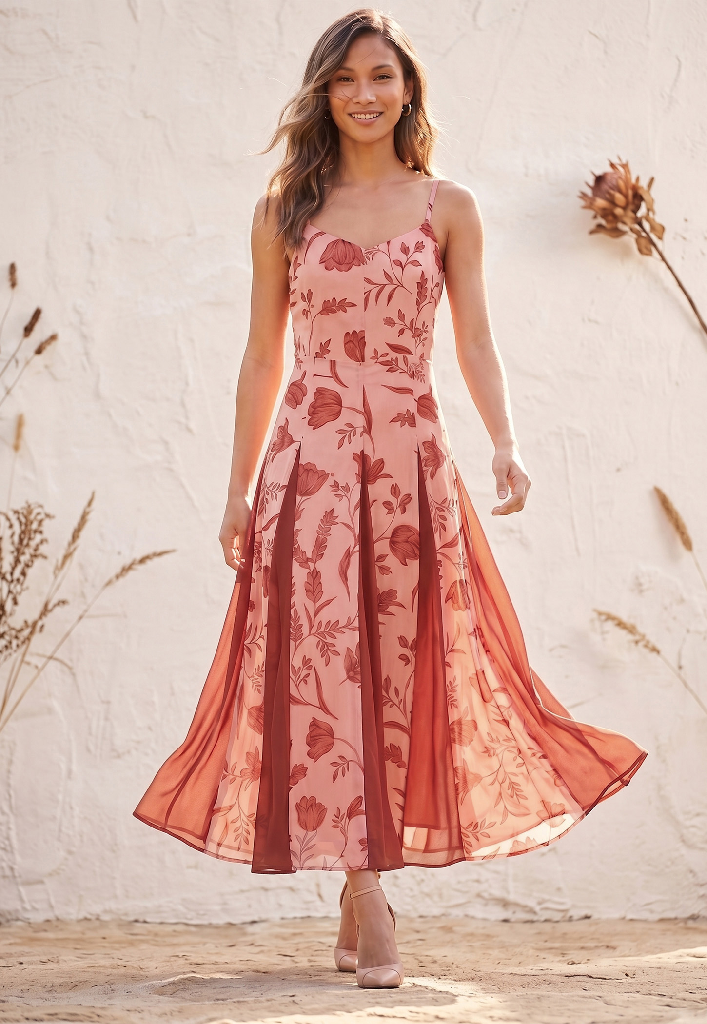 CODE Floral Print Maxi Dress-picture-40