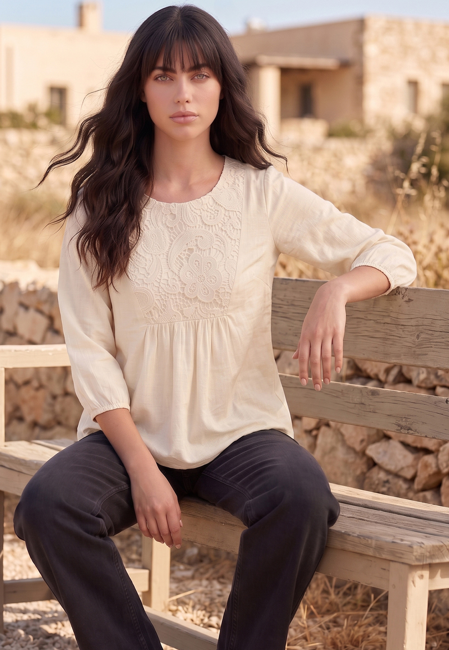 FAME FOREVER Lace Detail Top-picture-22