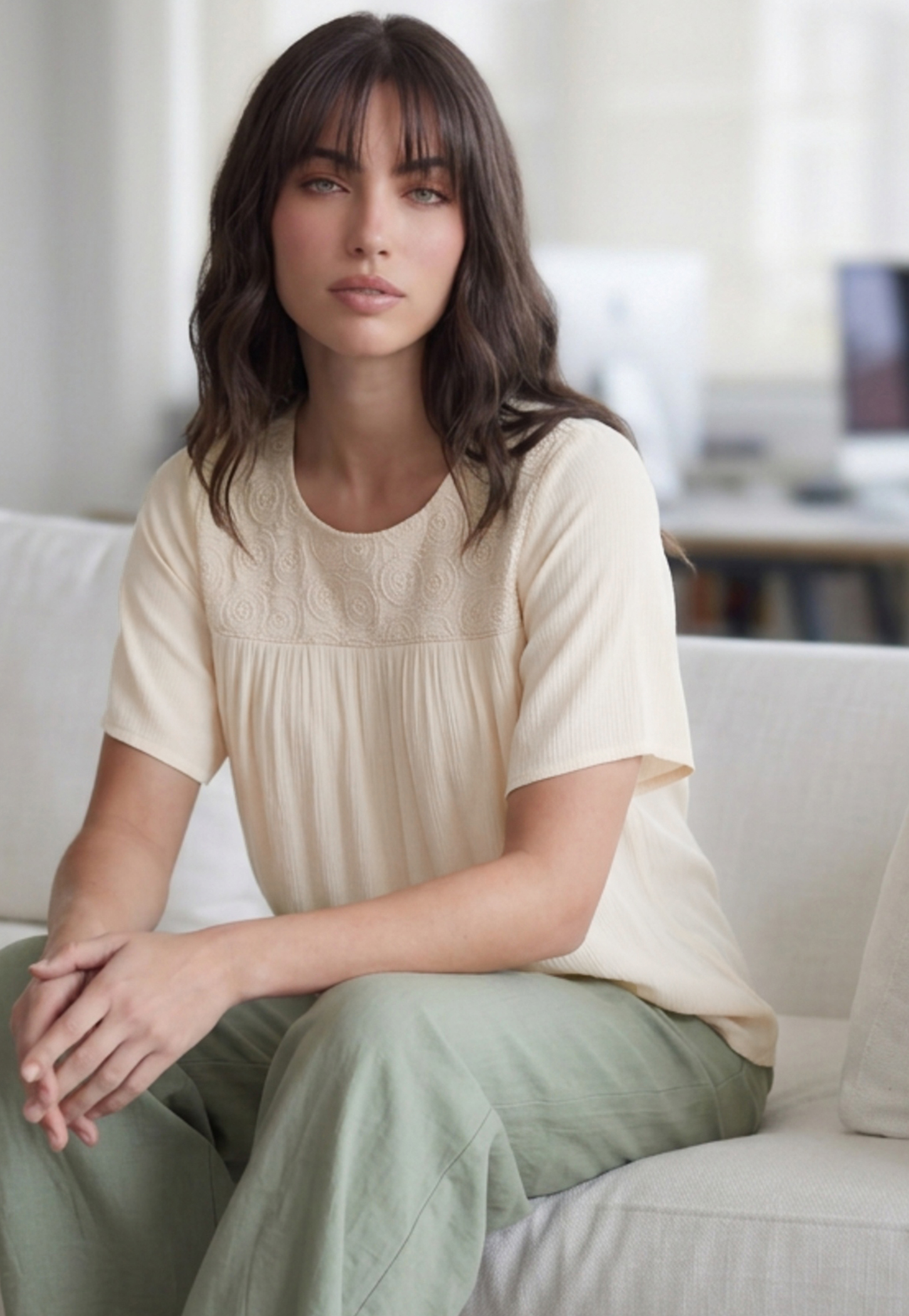 FAME FOREVER Lace Detail Round Neck Top-picture-16
