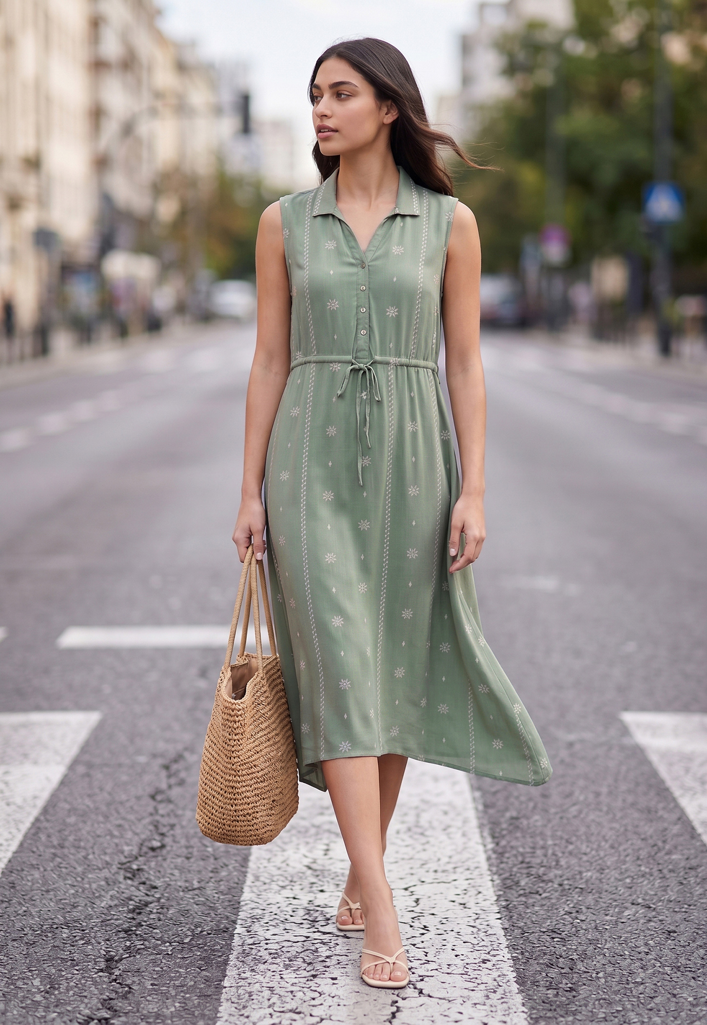FAME FOREVER Embroidered Midi Dress-picture-17
