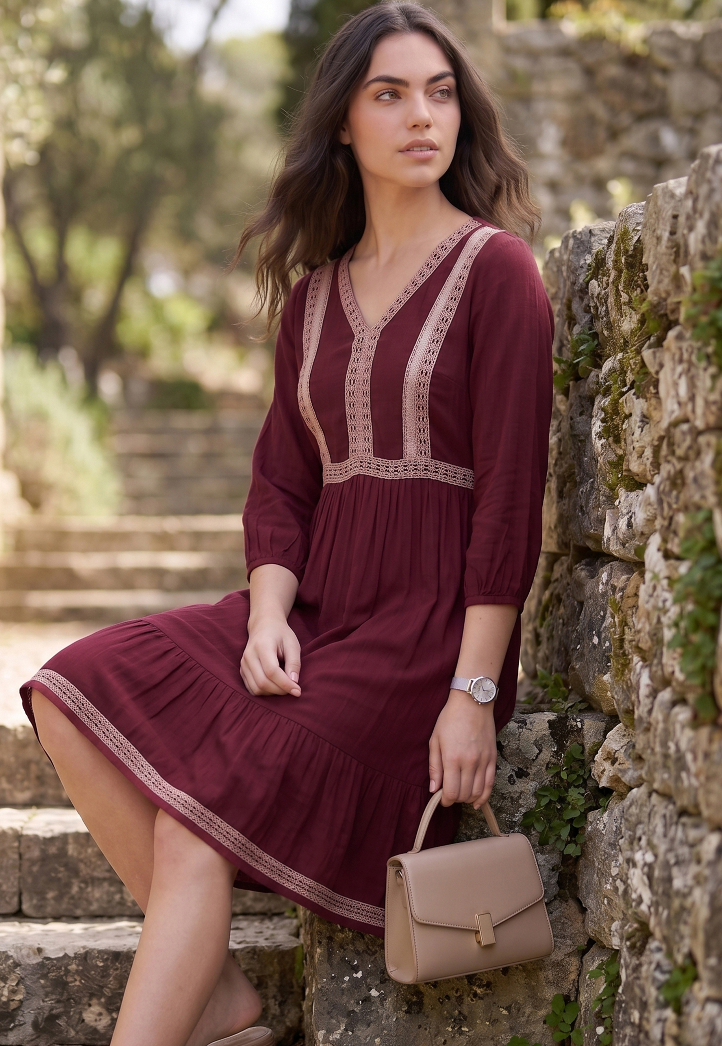 FAME FOREVER Embroidered Midi Dress-picture-17