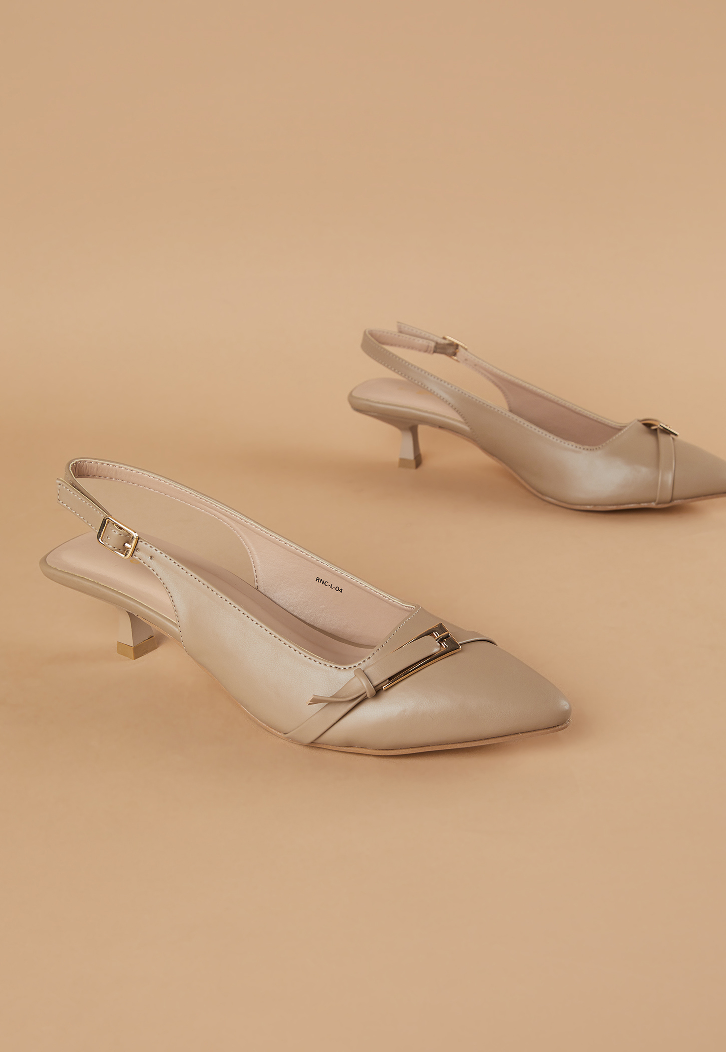 GINGER Solid Kitten Heels-picture-49