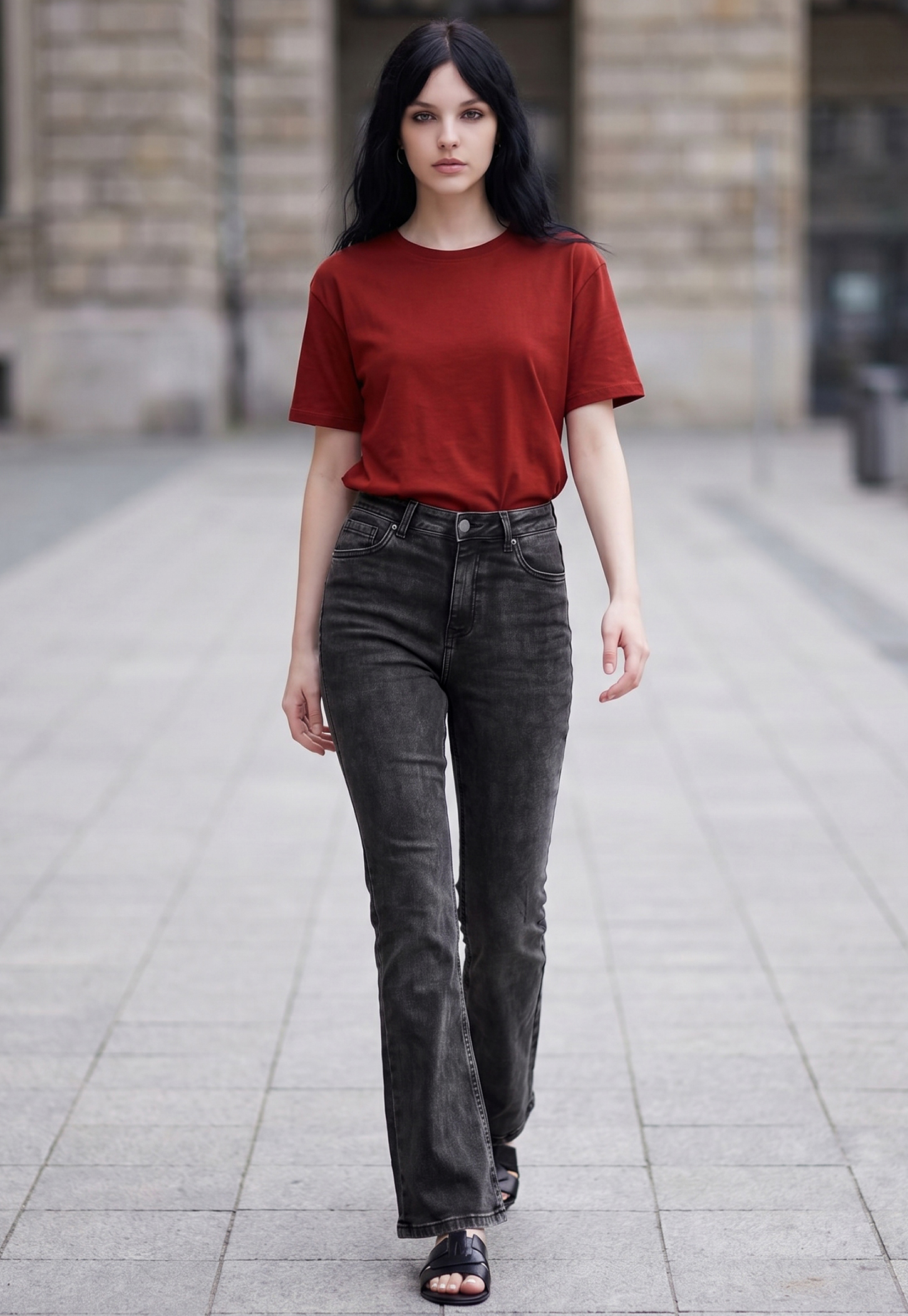 FAME FOREVER Solid Bootcut Jeans-image-17