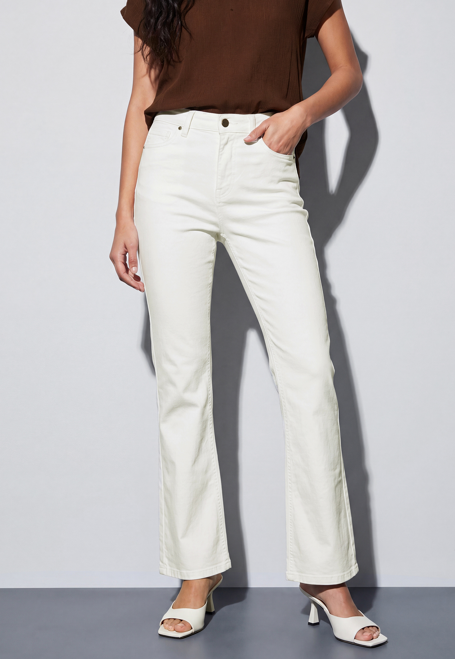 FAME FOREVER Solid Bootcut Jeans-image-19