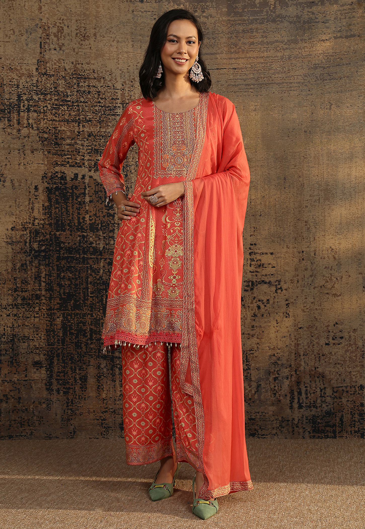 LIBAS Embroidered Kurta Set-picture-16