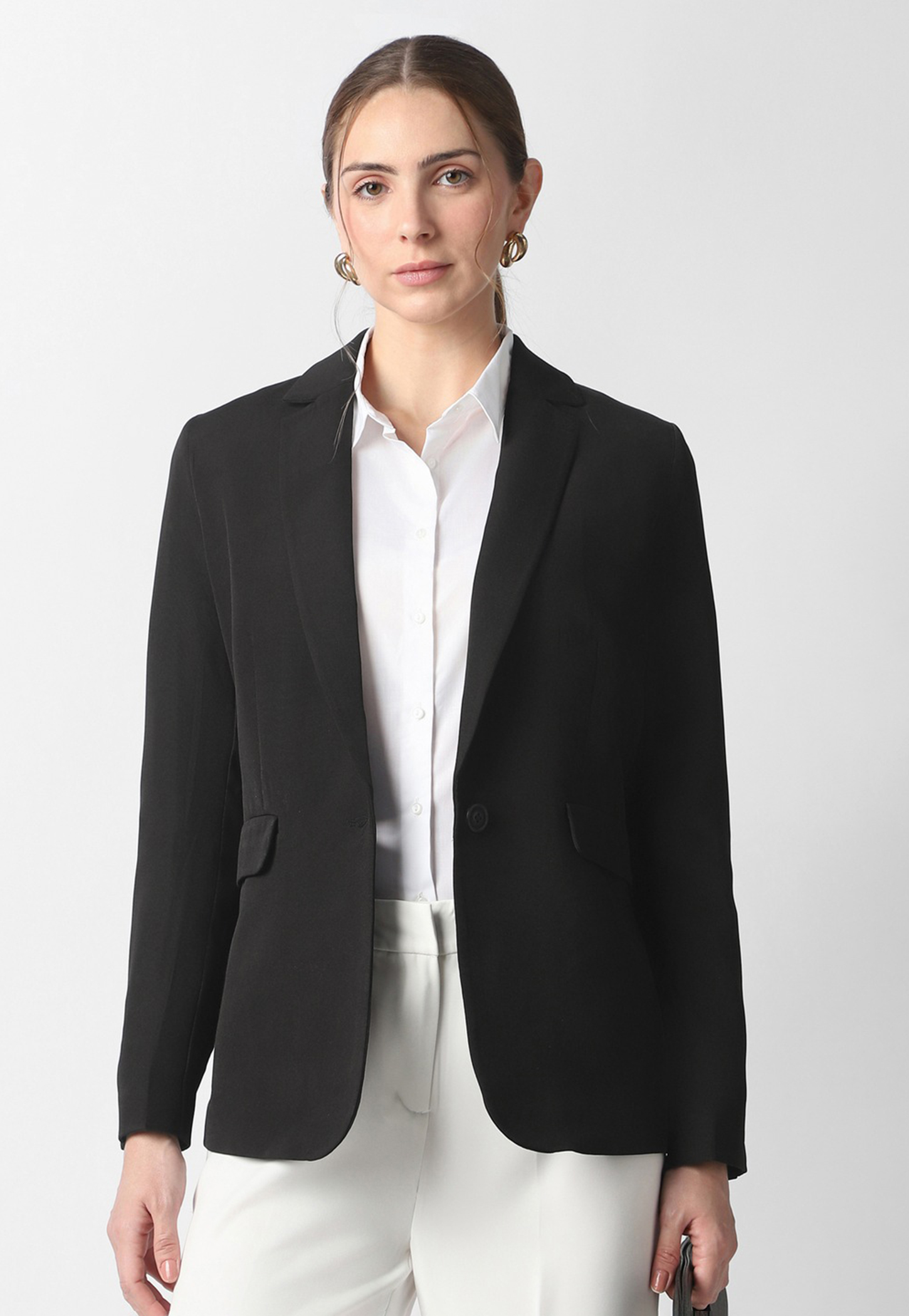 VAN HEUSEN Solid Regular Fit Blazer-picture-14