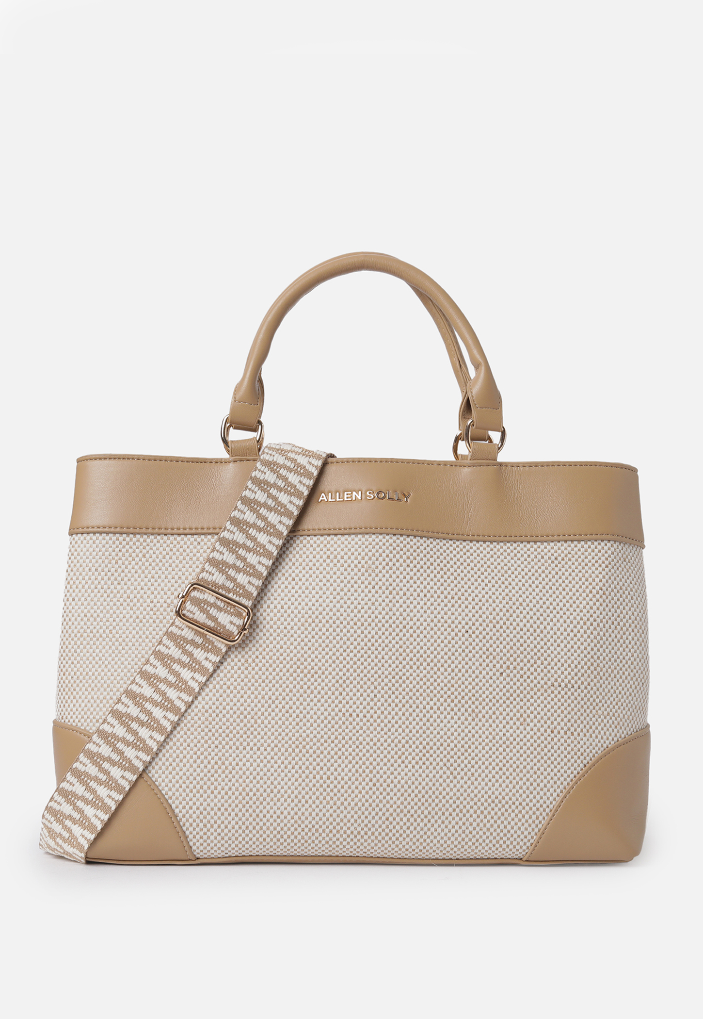 ALLEN SOLLY Textured Laptop Bag
