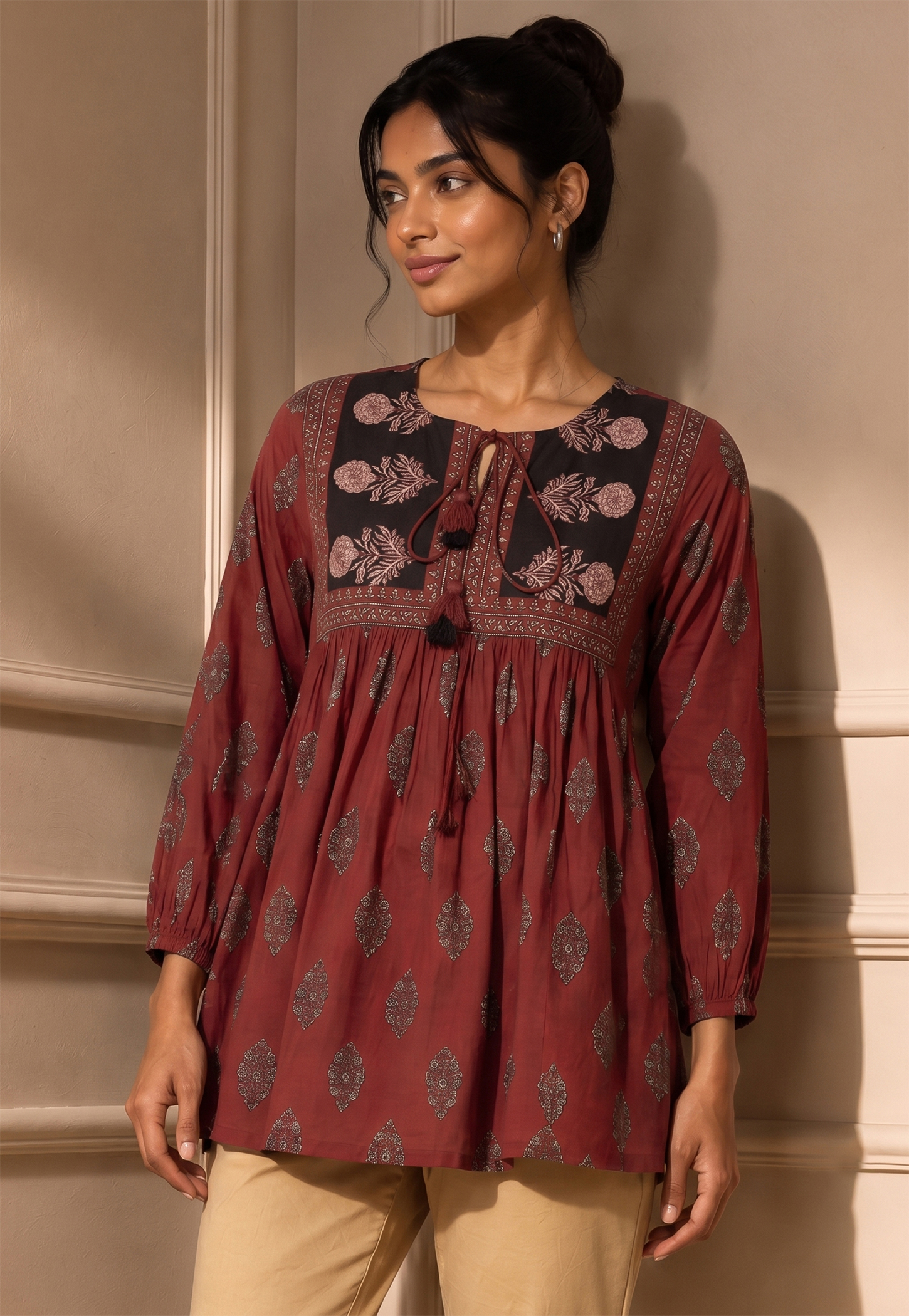 MELANGE Ethnic Motif Top-picture-47