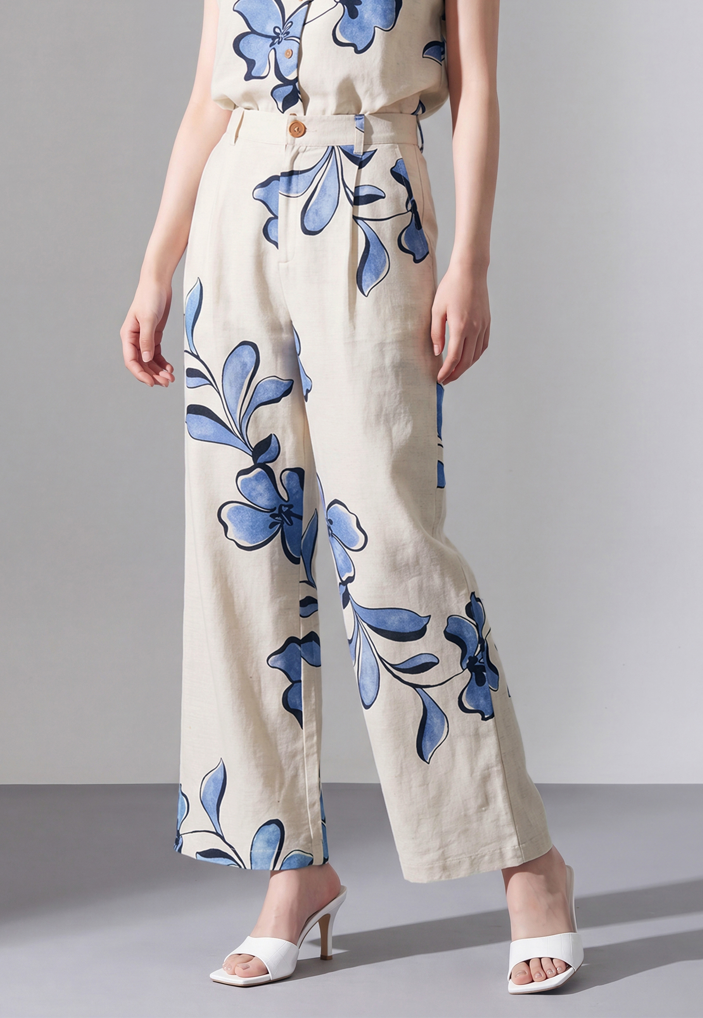 CODE Printed Trousers-picture-34