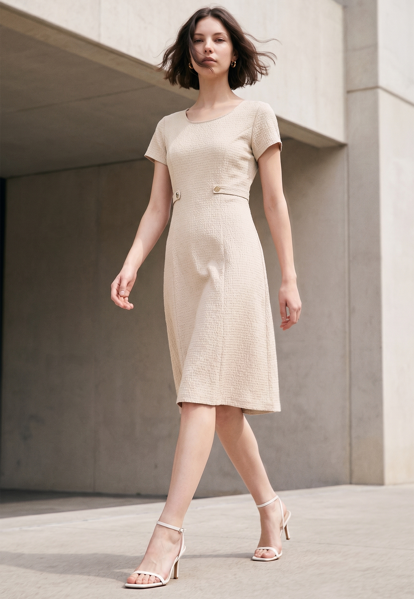 CODE Self Design Sheath Dress-picture-48