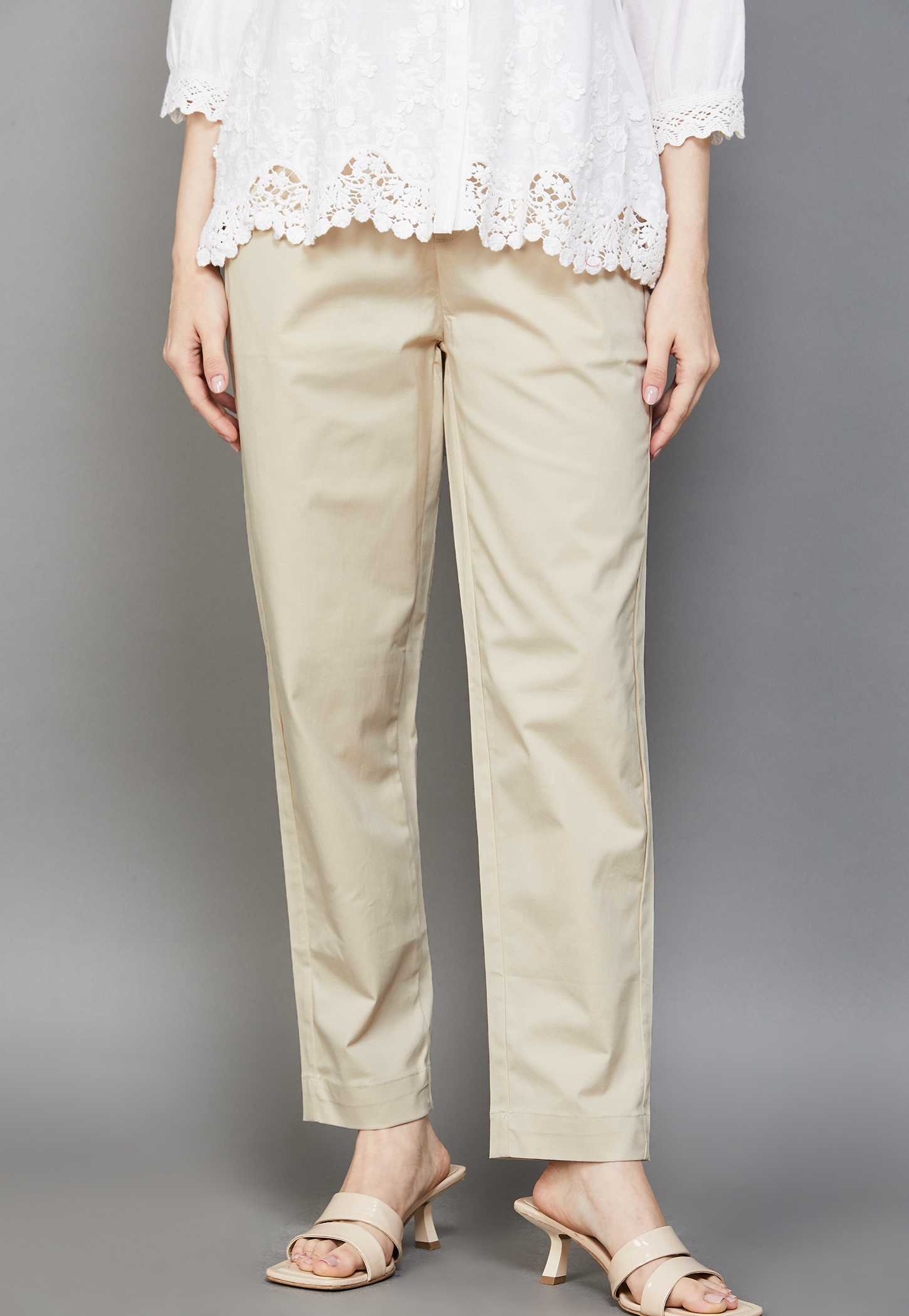 GO COLORS Solid Straight Pants-picture-56