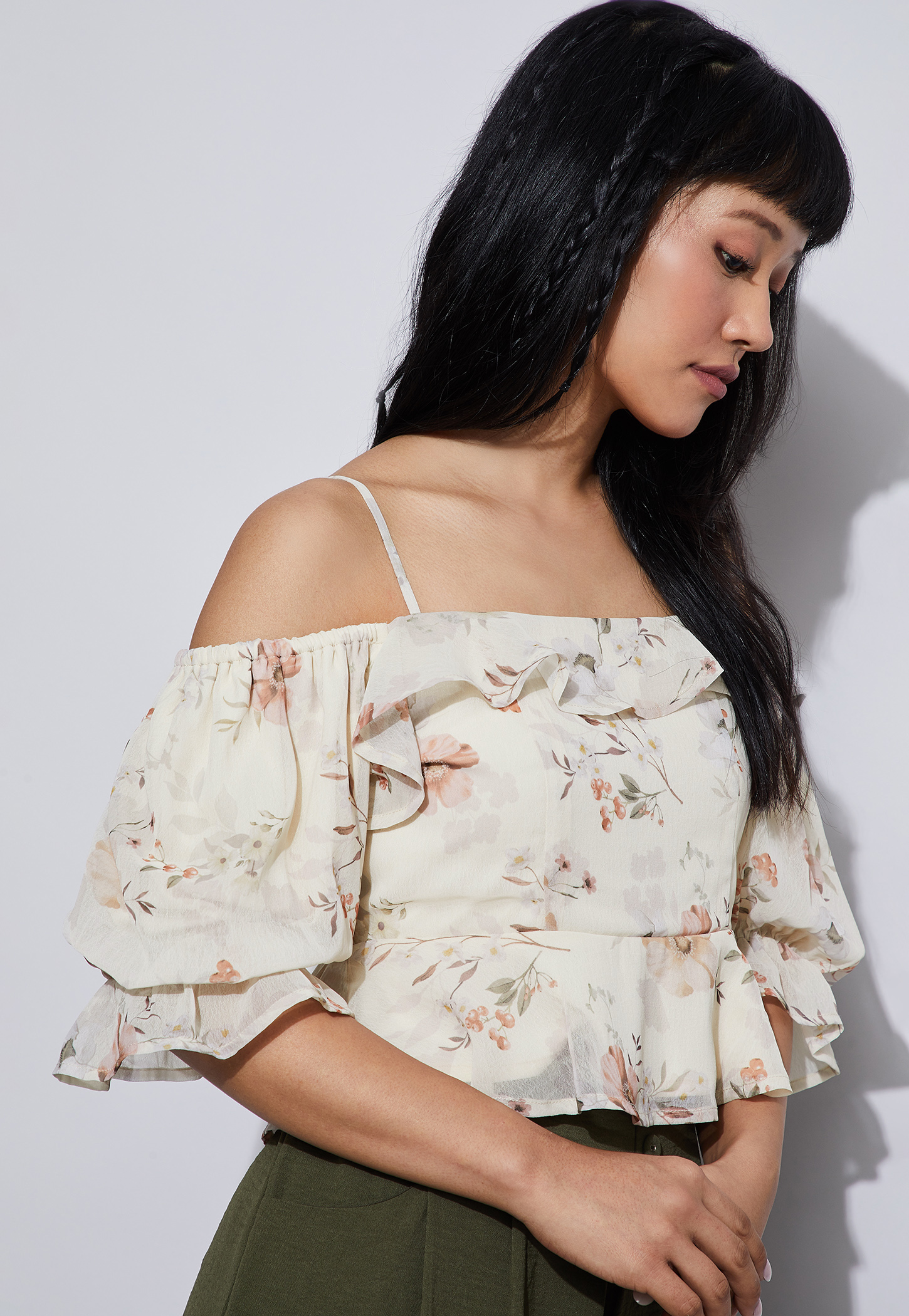 GINGER Floral Print Off-Shoulder Top-picture-36