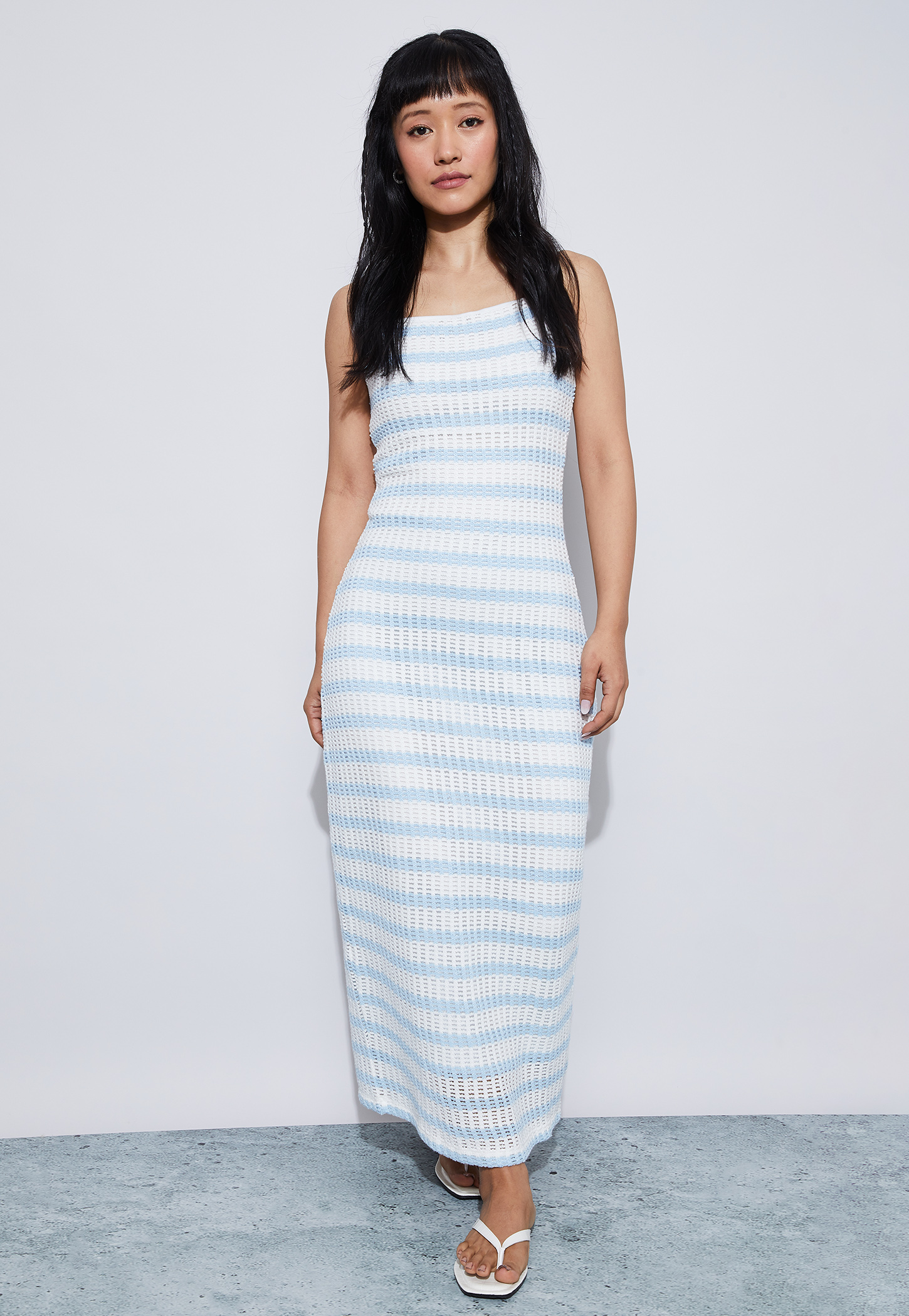 GINGER Striped Maxi Dress-image-19