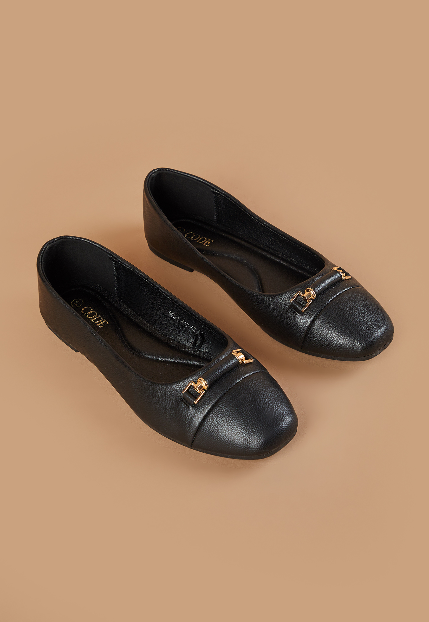 CODE Metal Accent Ballerinas-picture-37