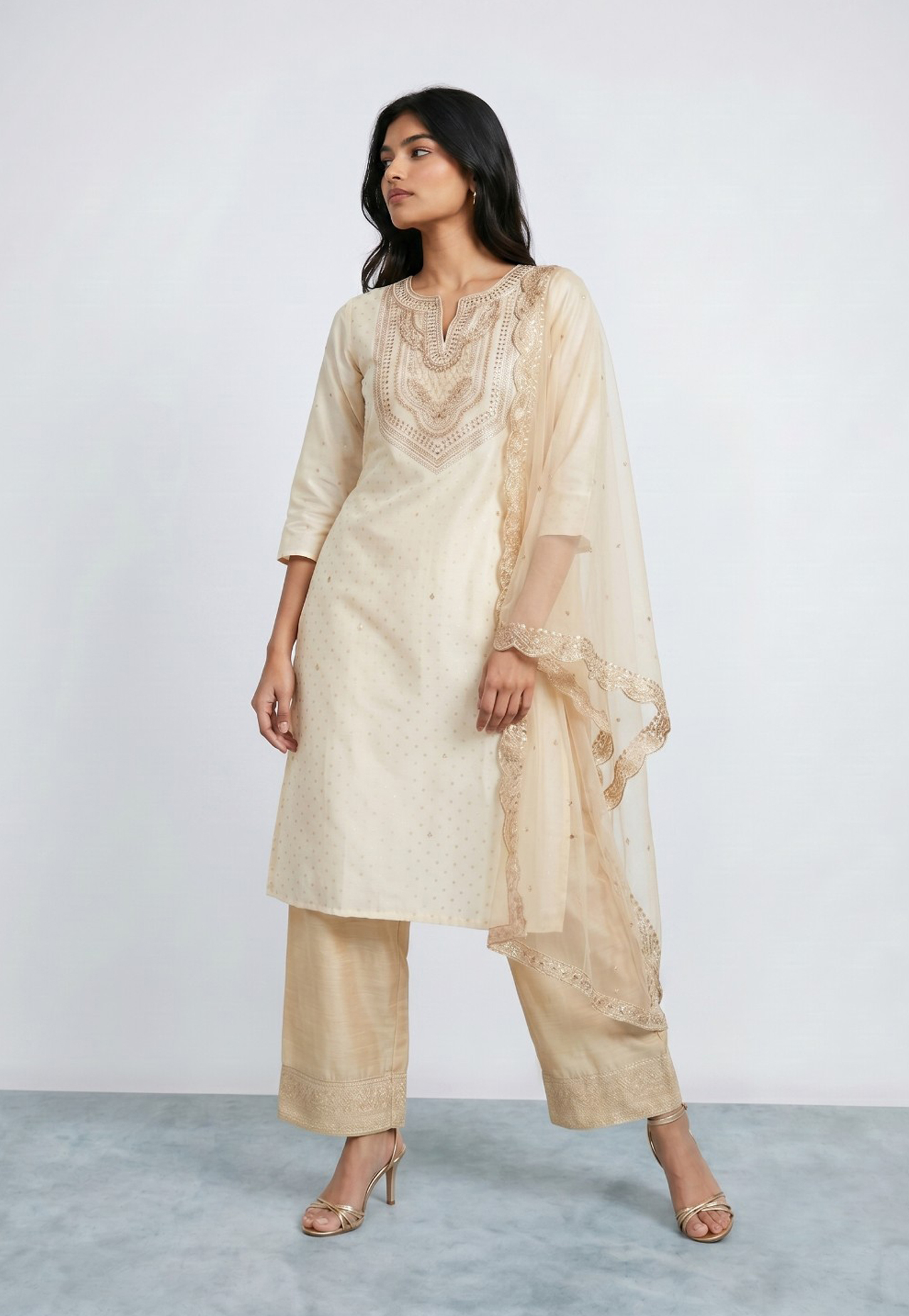 MELANGE Embroidered Dupatta-image-29