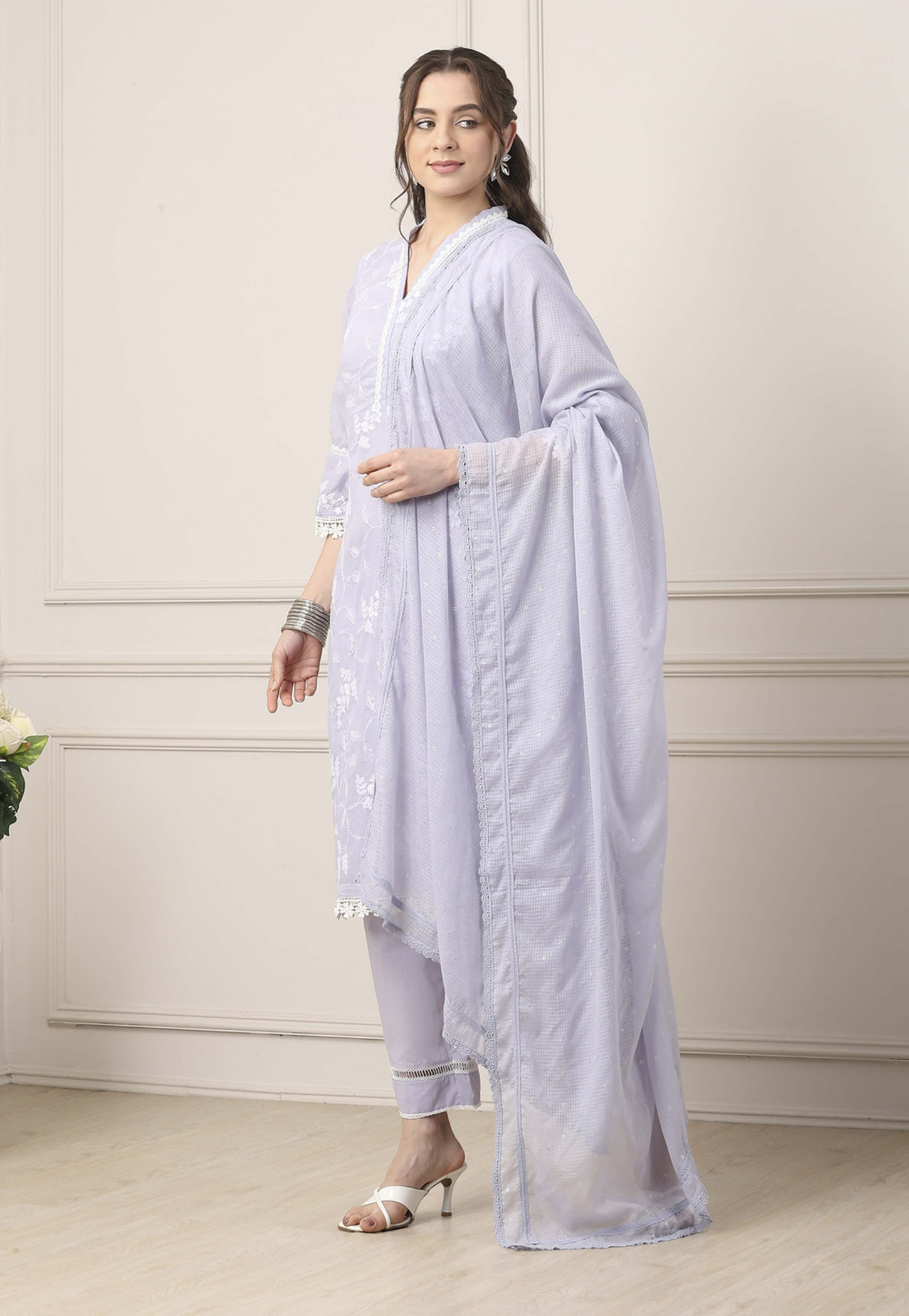 BIBA Embroidered Kurta Set-picture-22