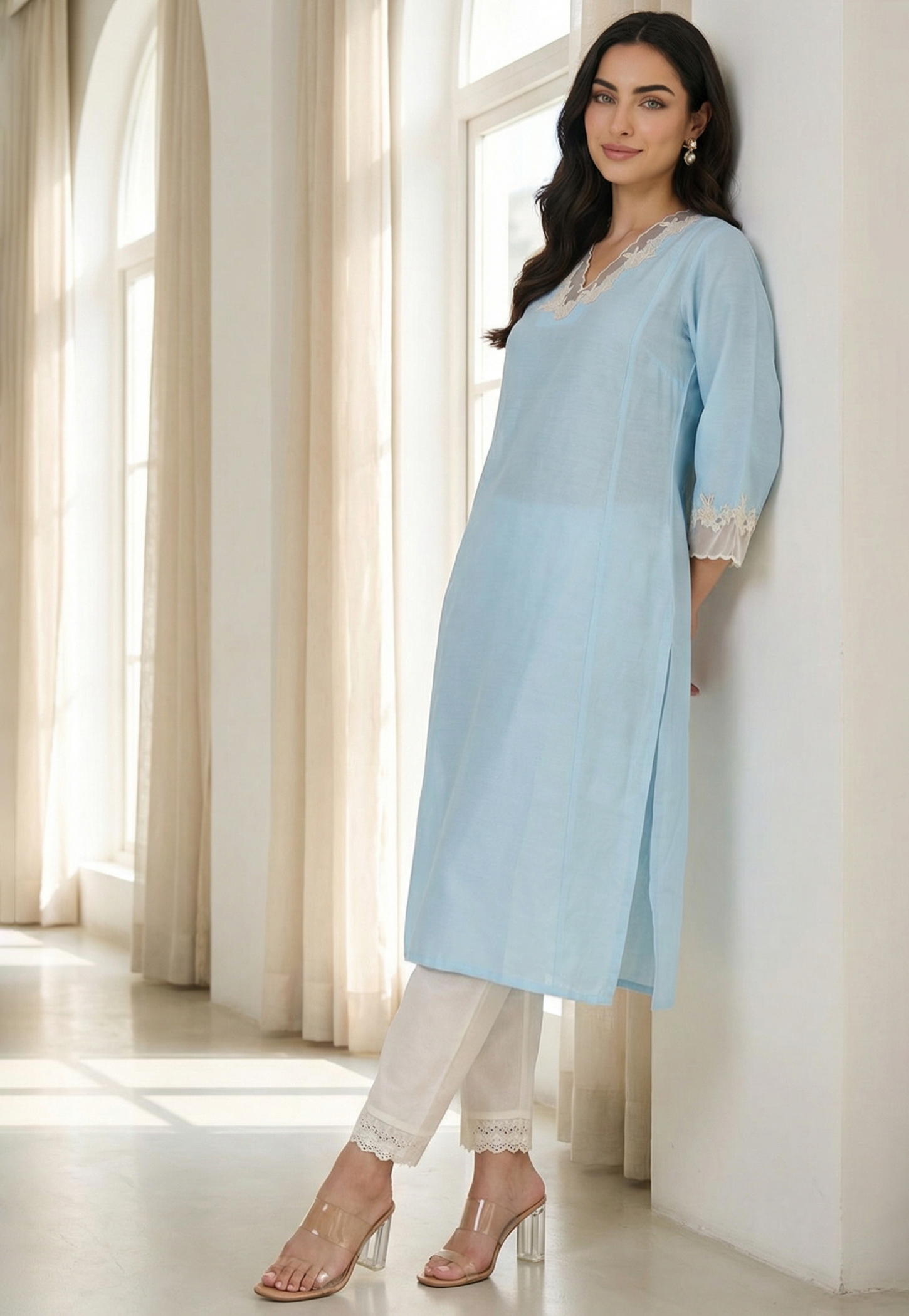 W Embroidered Straight Kurta-picture-47