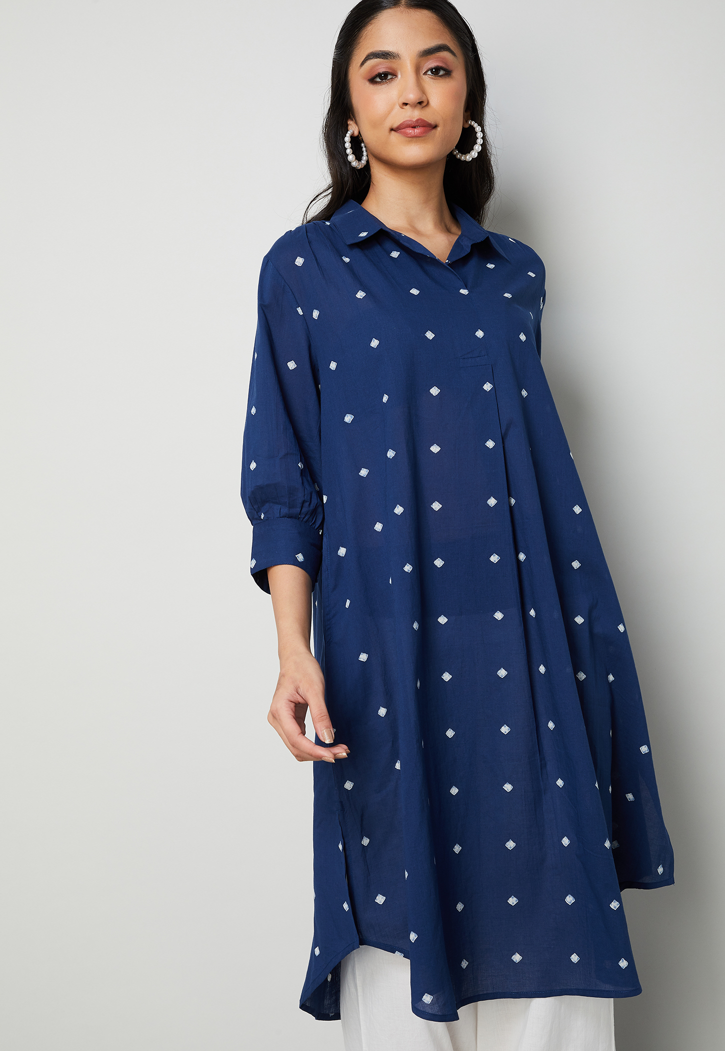MELANGE Printed A-line Kurta-image-31