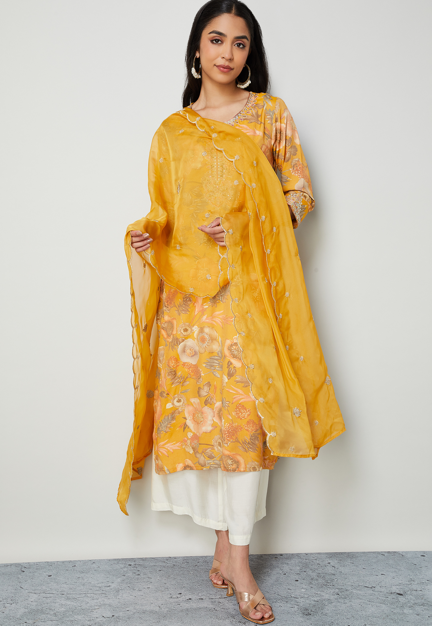 MELANGE Embroidered Dupatta-picture-44