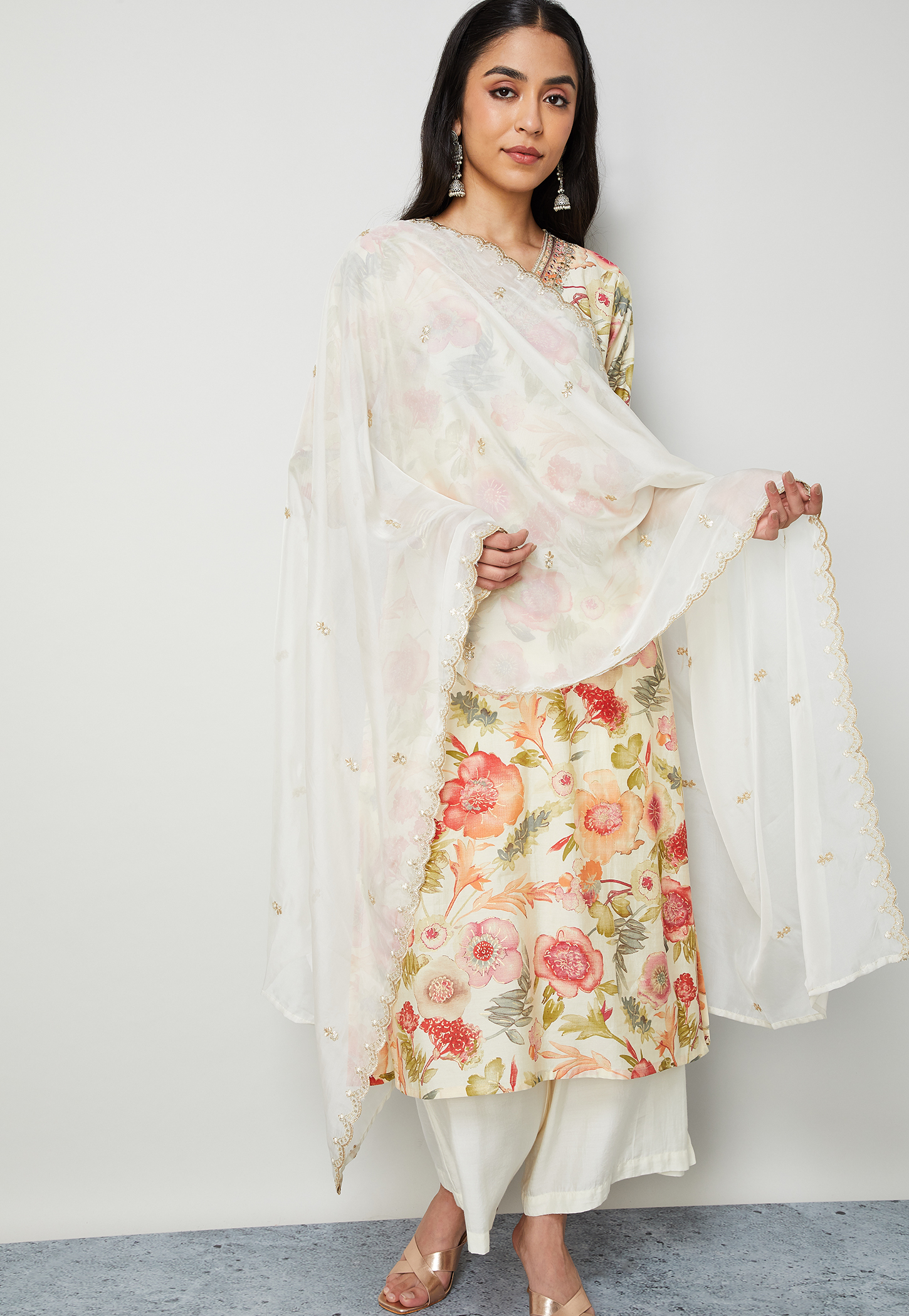 MELANGE Embroidered Dupatta-picture-45