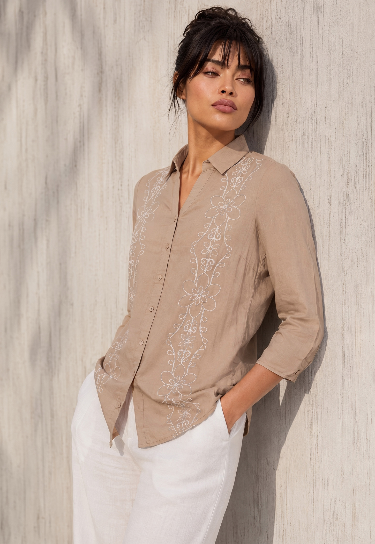 COLOUR ME Embroidered Shirt-image-16