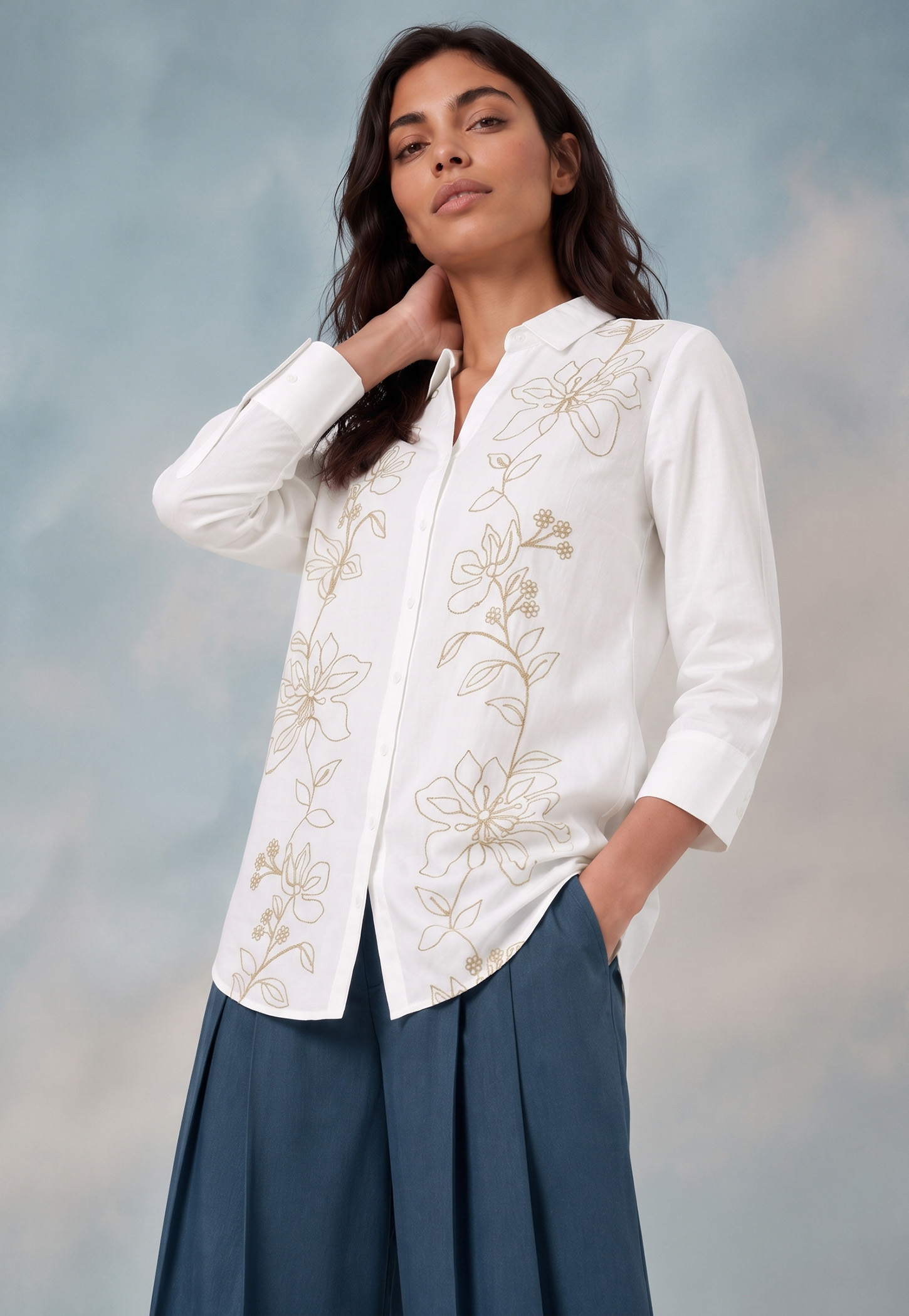 COLOUR ME Embroidered Top-image-17