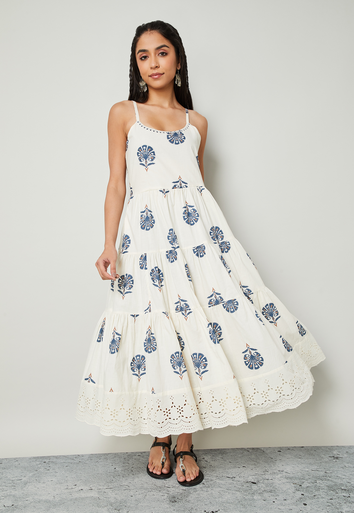COLOUR ME Printed Tiered Dress-picture-12