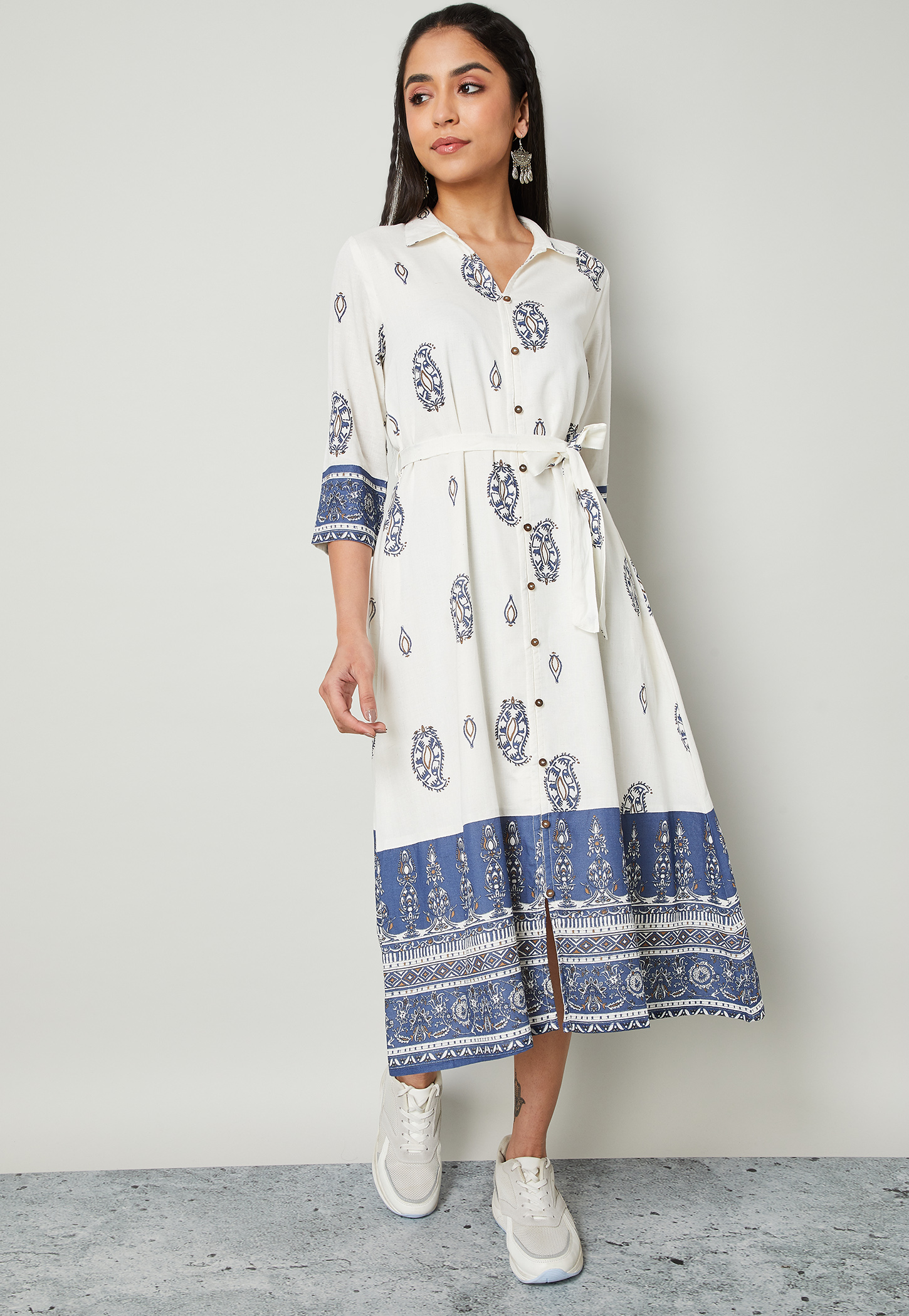 COLOUR ME Paisley Print Midi Dress-picture-27