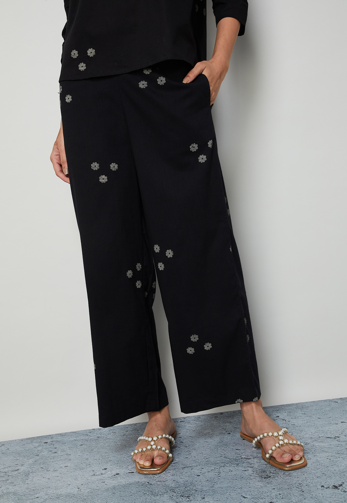 COLOUR ME Floral Print Straight Pants-picture-18