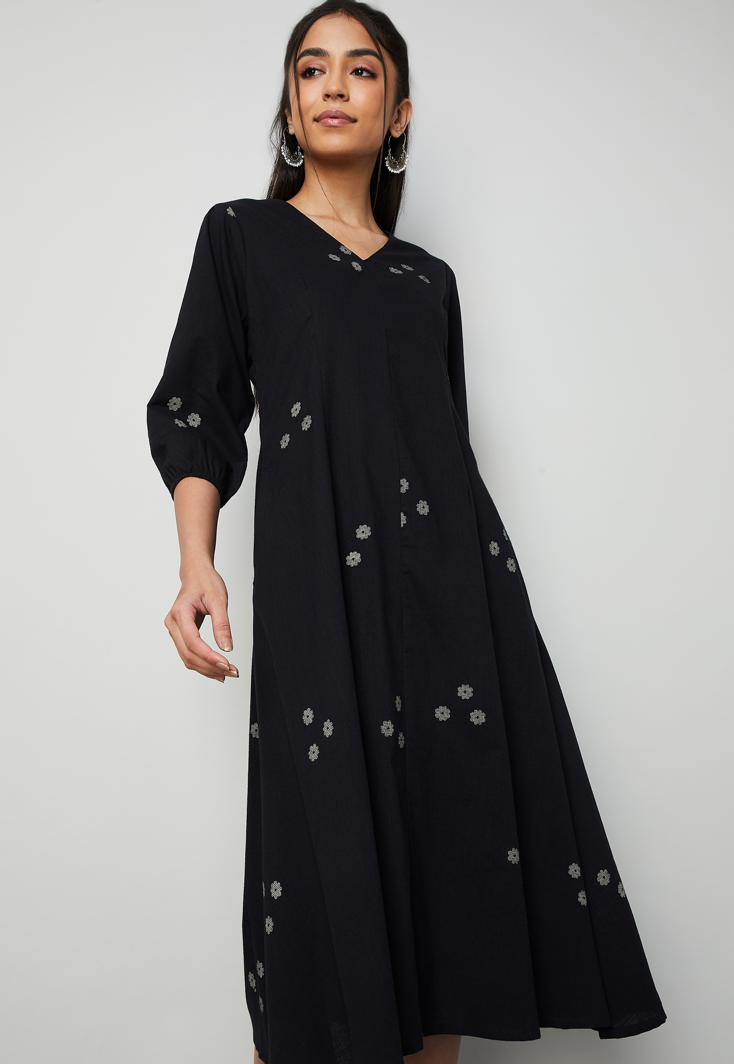 COLOUR ME Floral Printed Midi Dress-picture-24