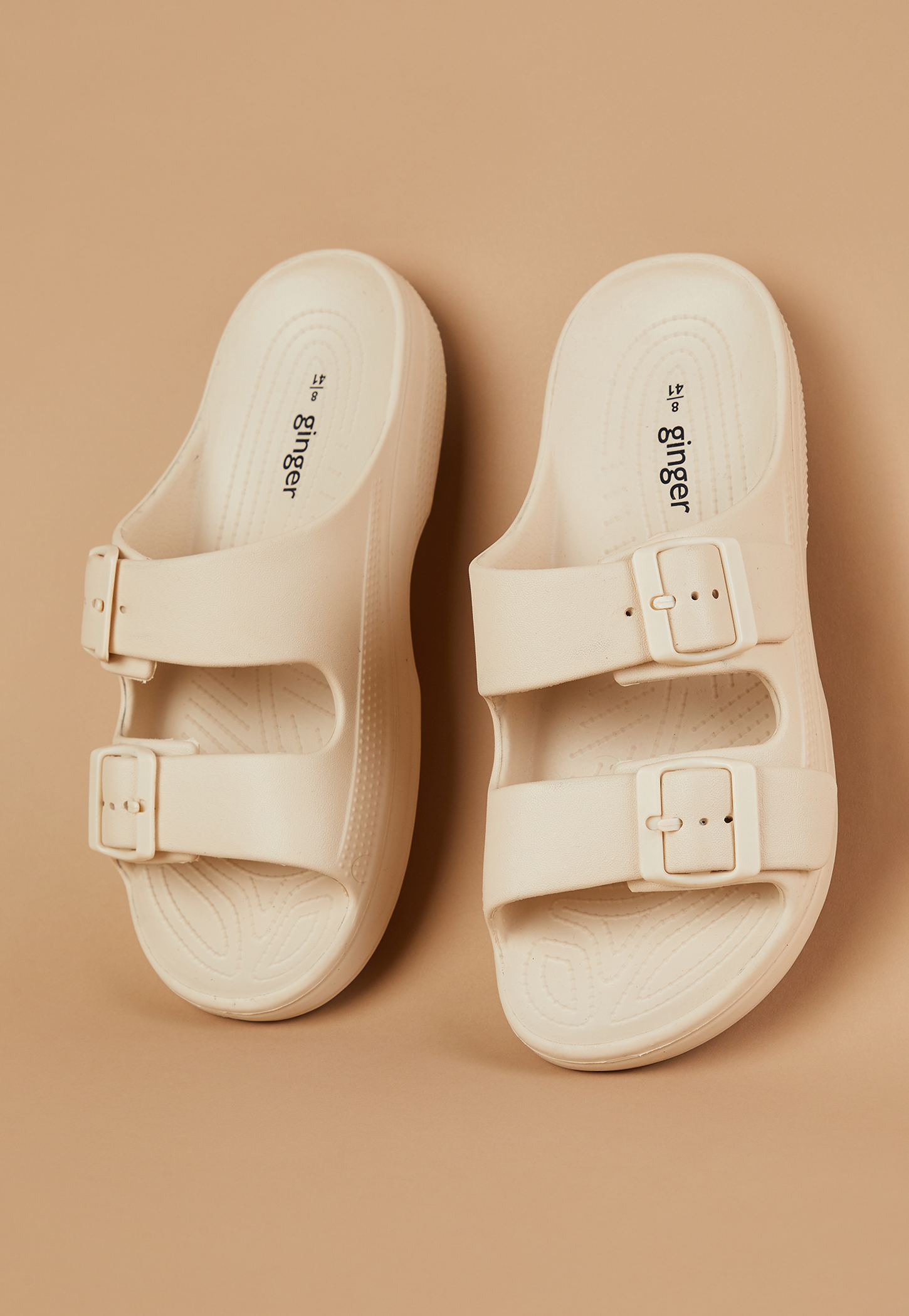GINGER Open-Toe Buckle Sliders-picture-15