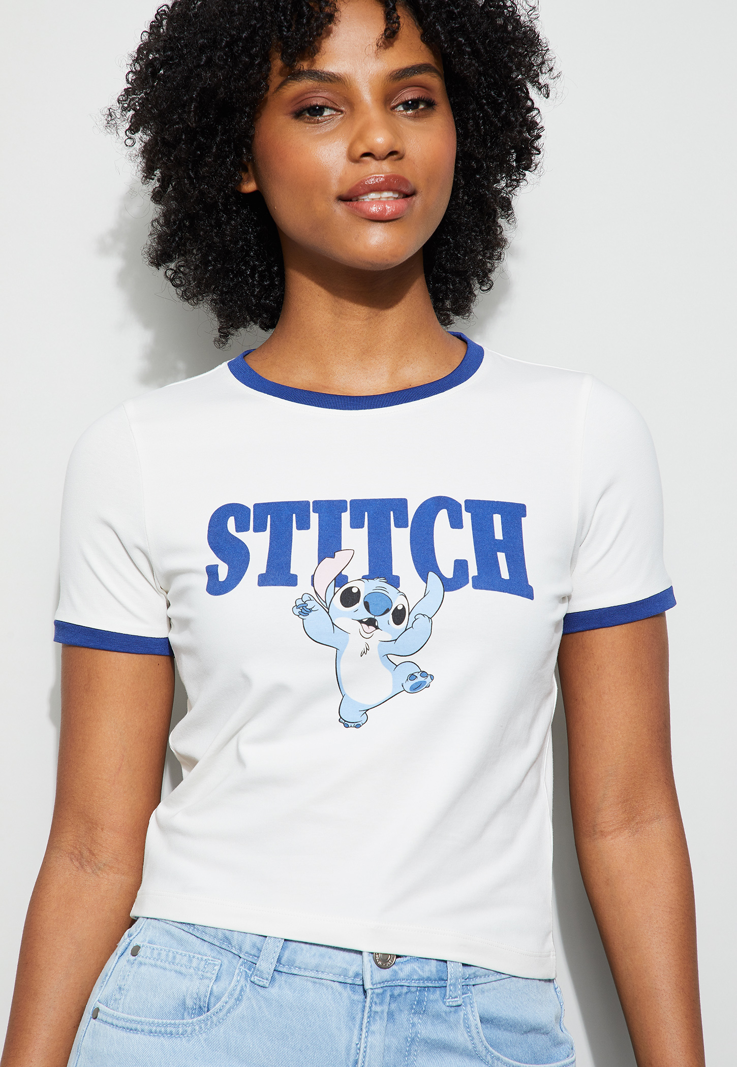 GINGER DISNEY Stitch Print T-shirt-picture-36