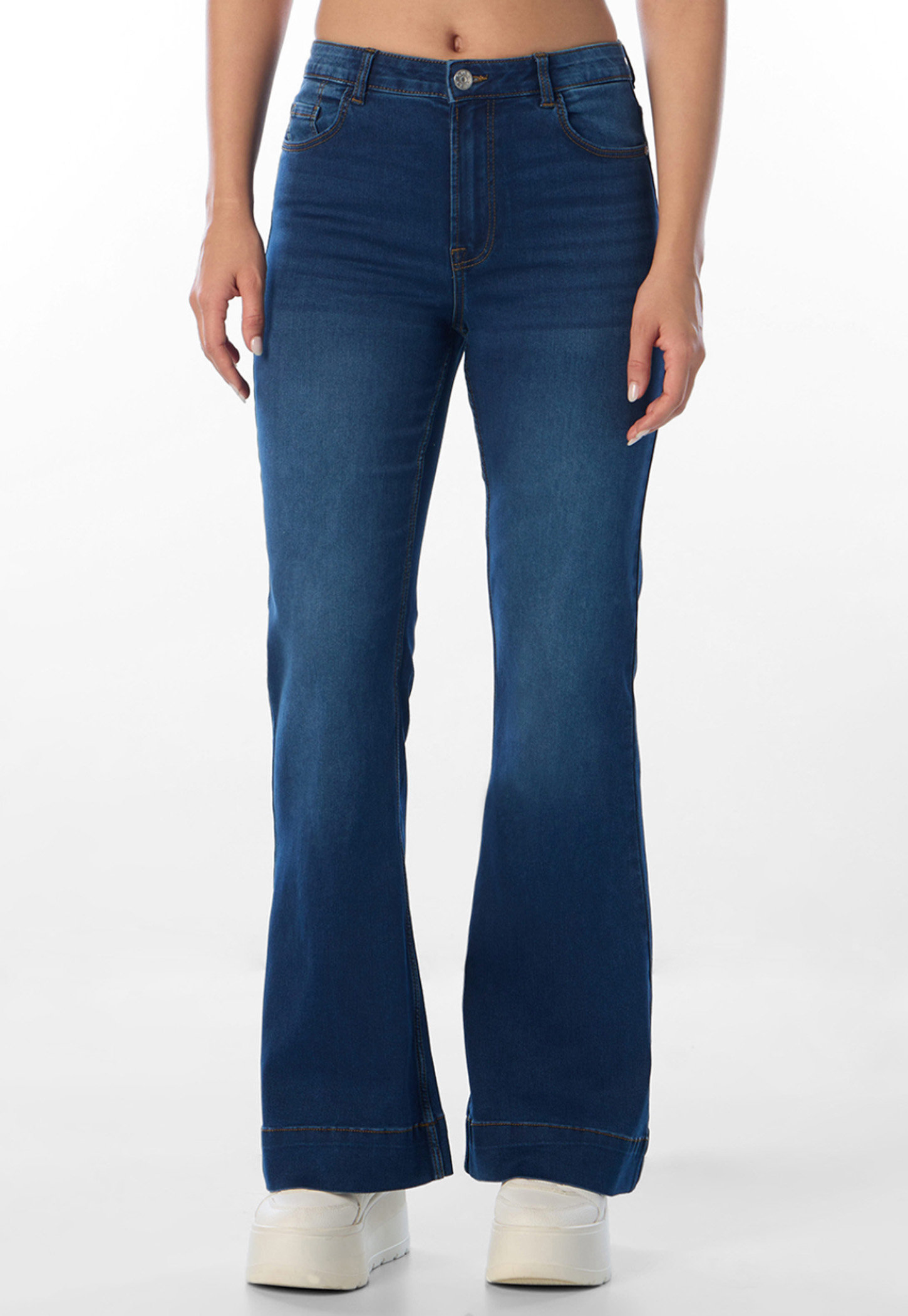 ONLY Washed Flared Jeans-picture-27