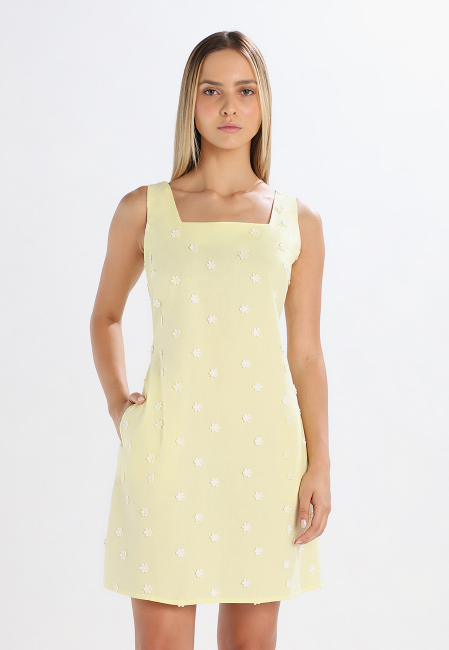 ONLY Floral Embroidered Mini Dress-image-6