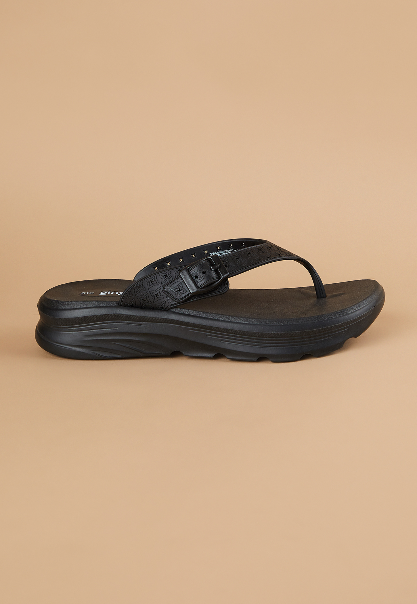 GINGER Self Design Flip Flops-picture-44