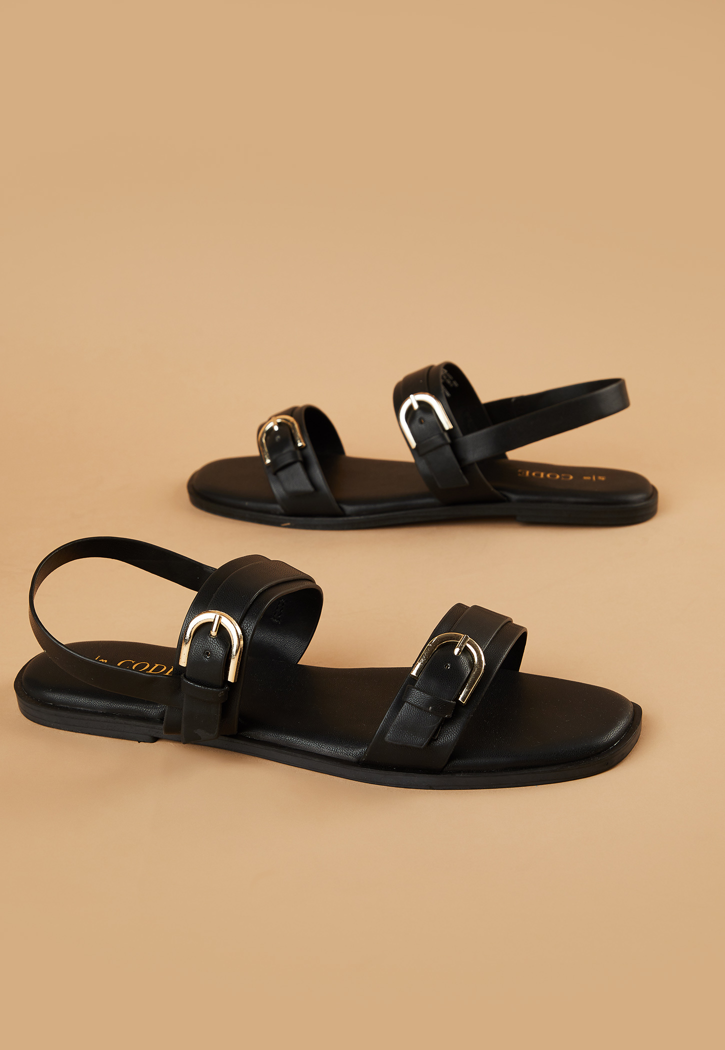 CODE Strappy Flats with Buckle Closure-picture-45