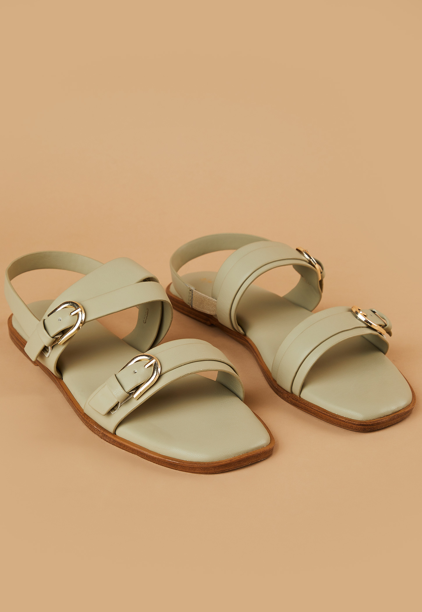 CODE Strappy Flats with Buckle Closure-picture-46