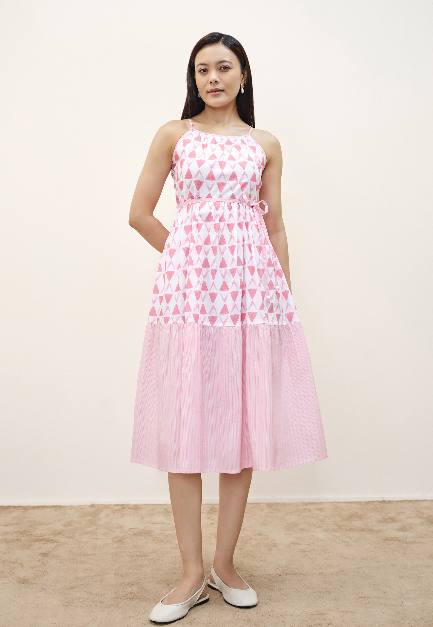 AND Geometric Print A-Line Dress-image-11