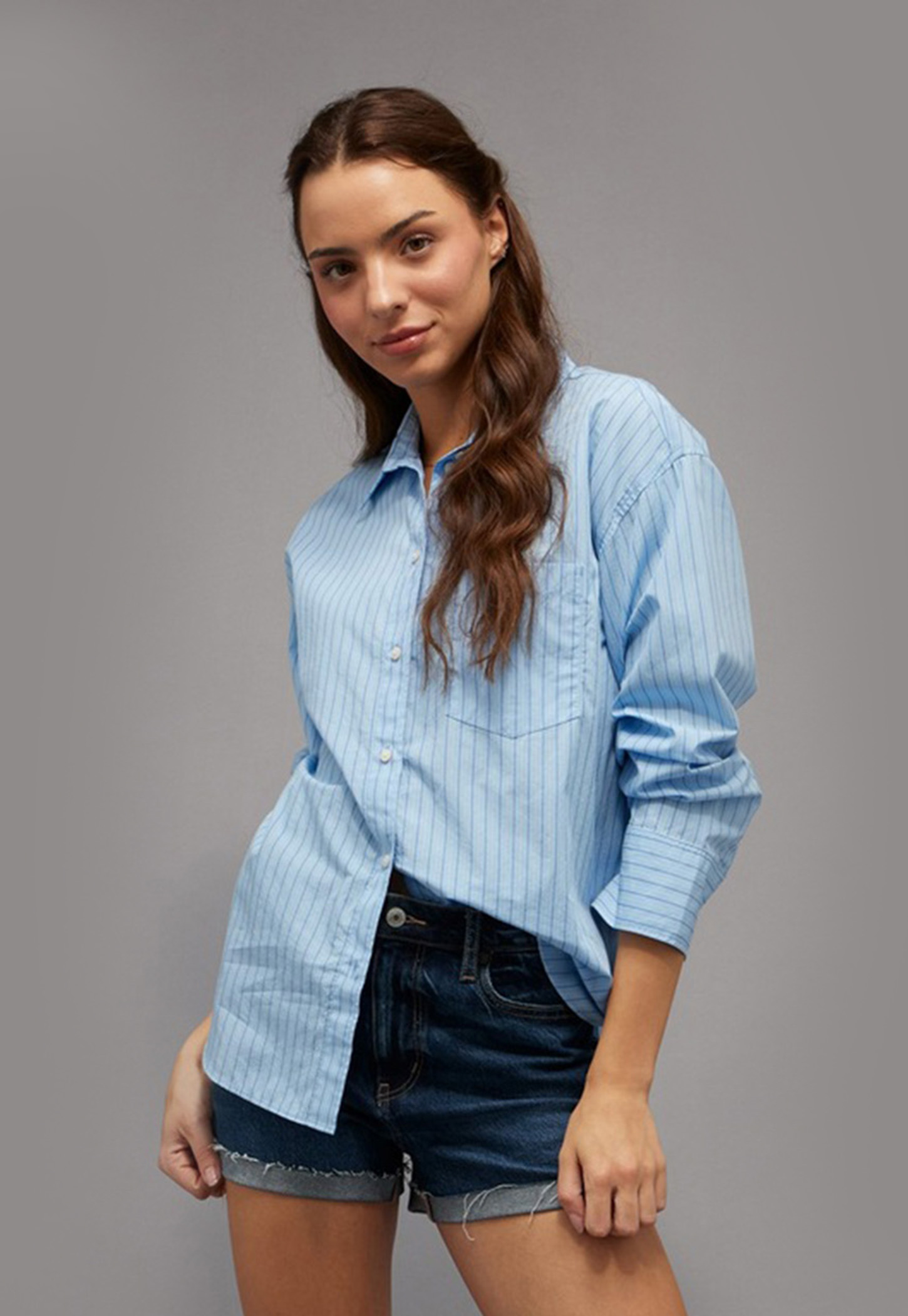 AMERICAN EAGLE Striped Shirt-picture-17