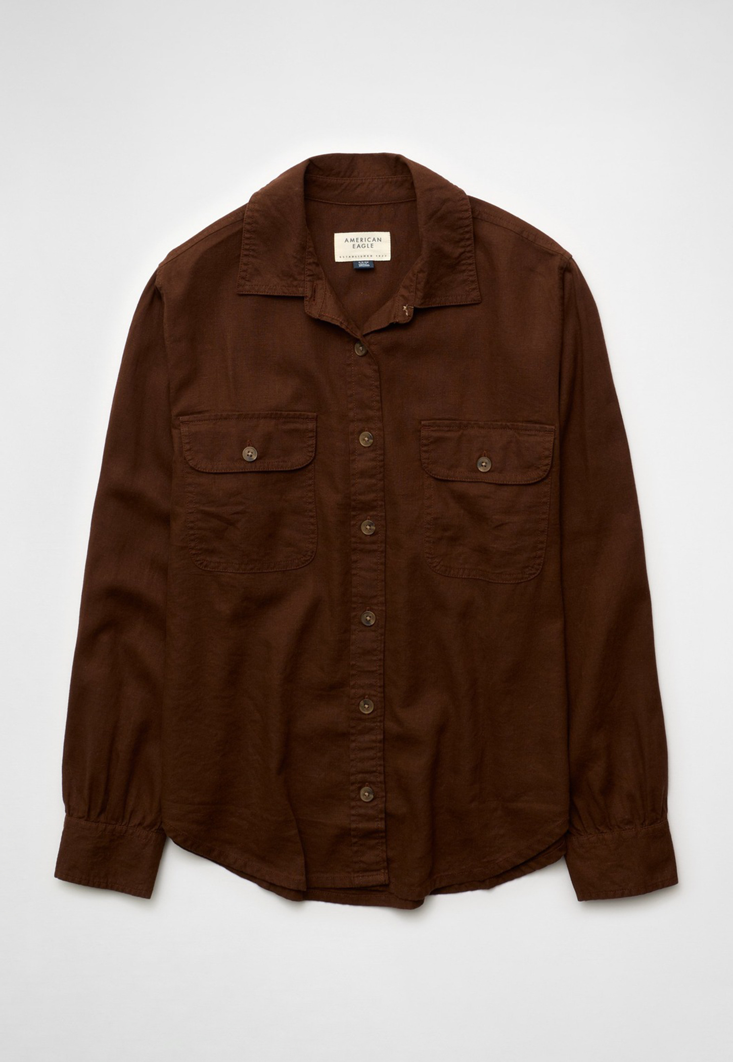 AMERICAN EAGLE Solid Shirt-picture-13