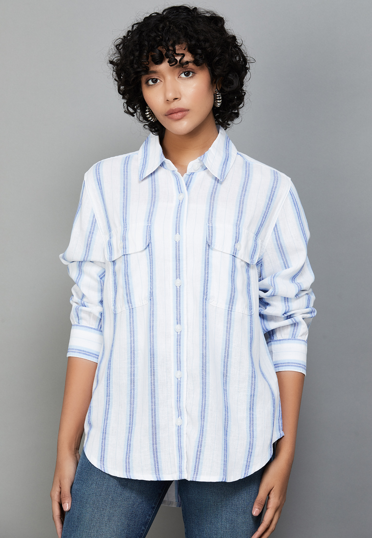AMERICAN EAGLE Striped Shirt-picture-53