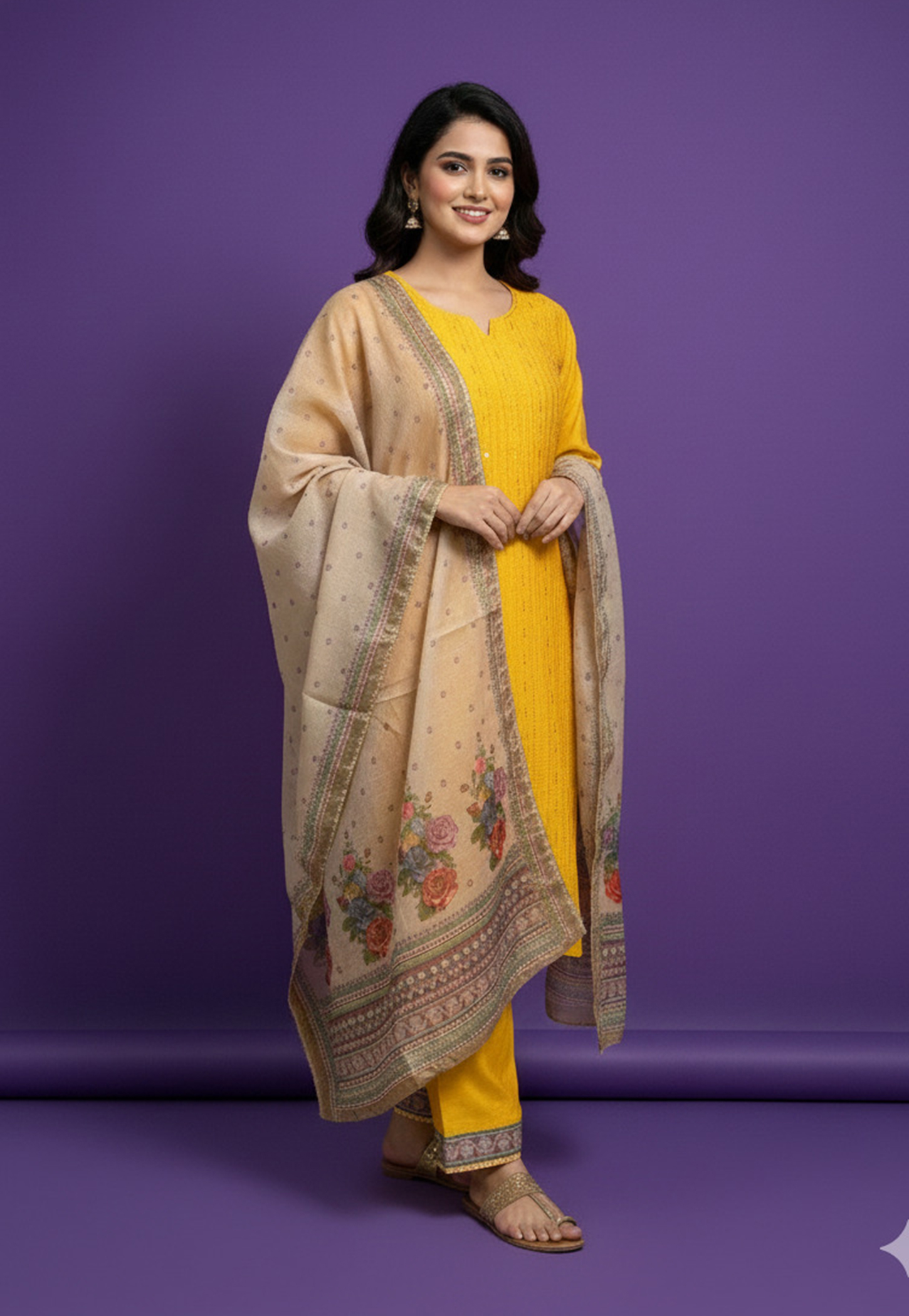 SPAN Embellished Straight Kurta Set-picture-53
