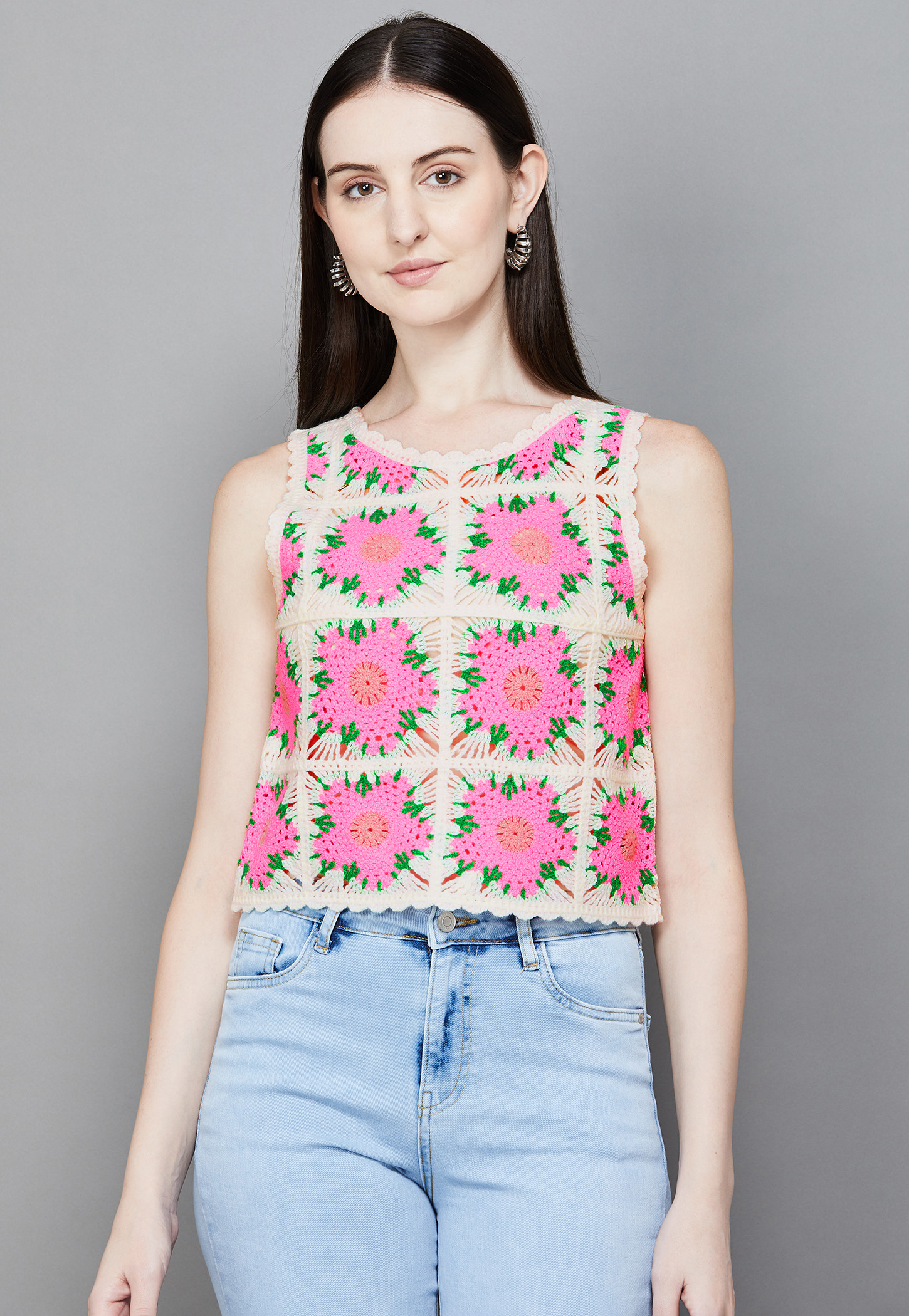 ONLY Crochet Sleeveless Crop Top-picture-18