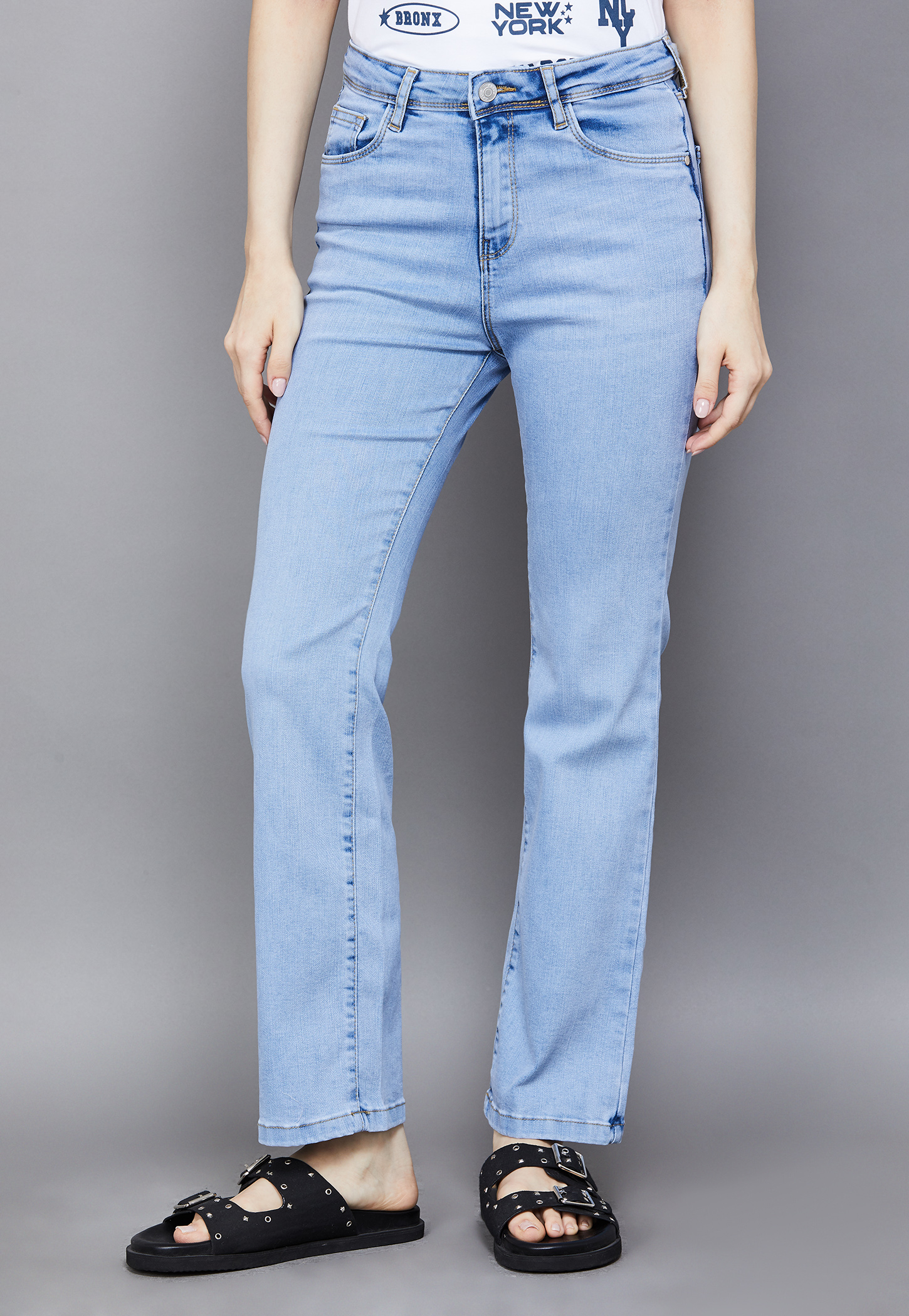 KRAUS Solid Flared Jeans-picture-16