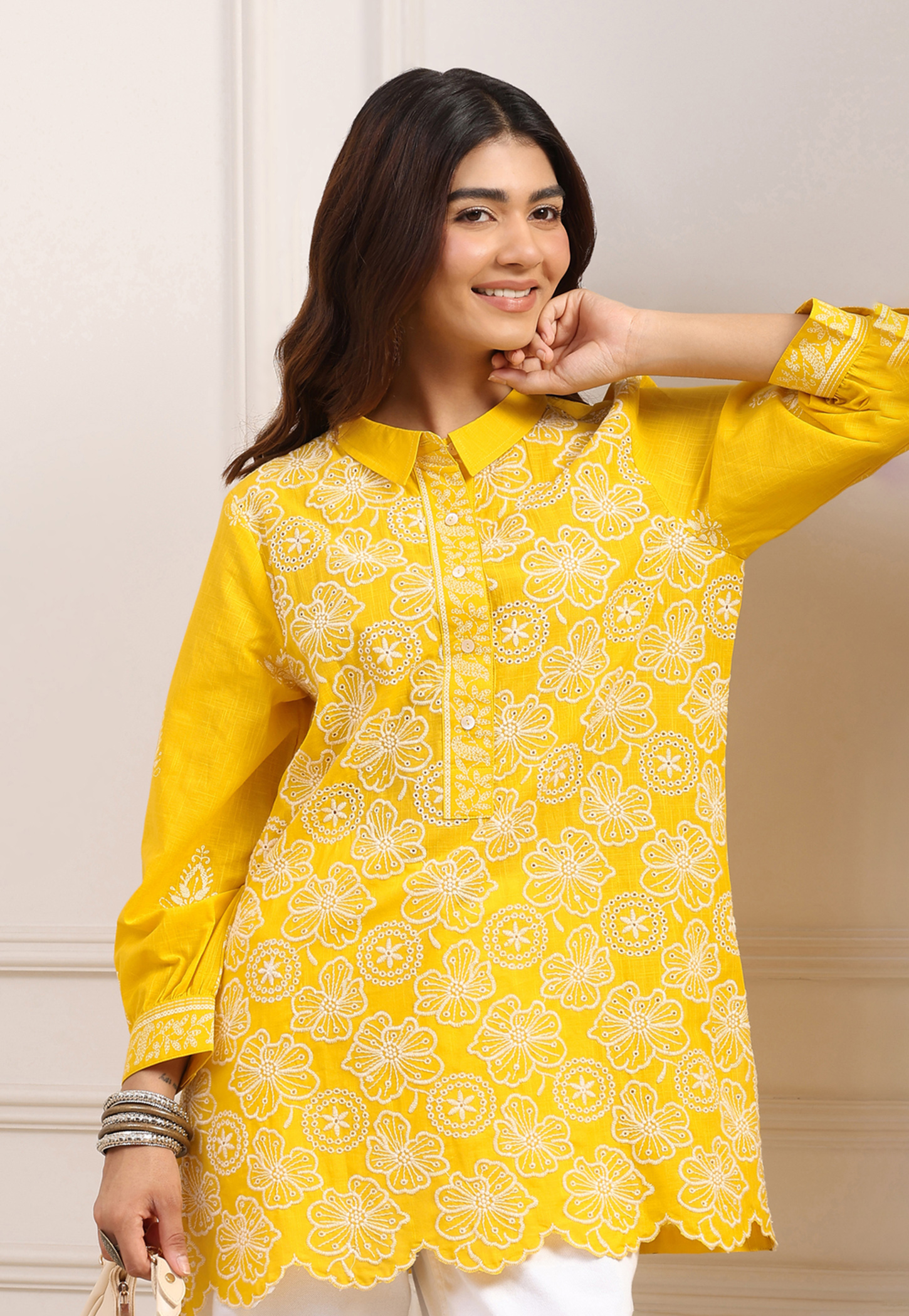 BIBA Embroidered Straight Kurta-picture-11