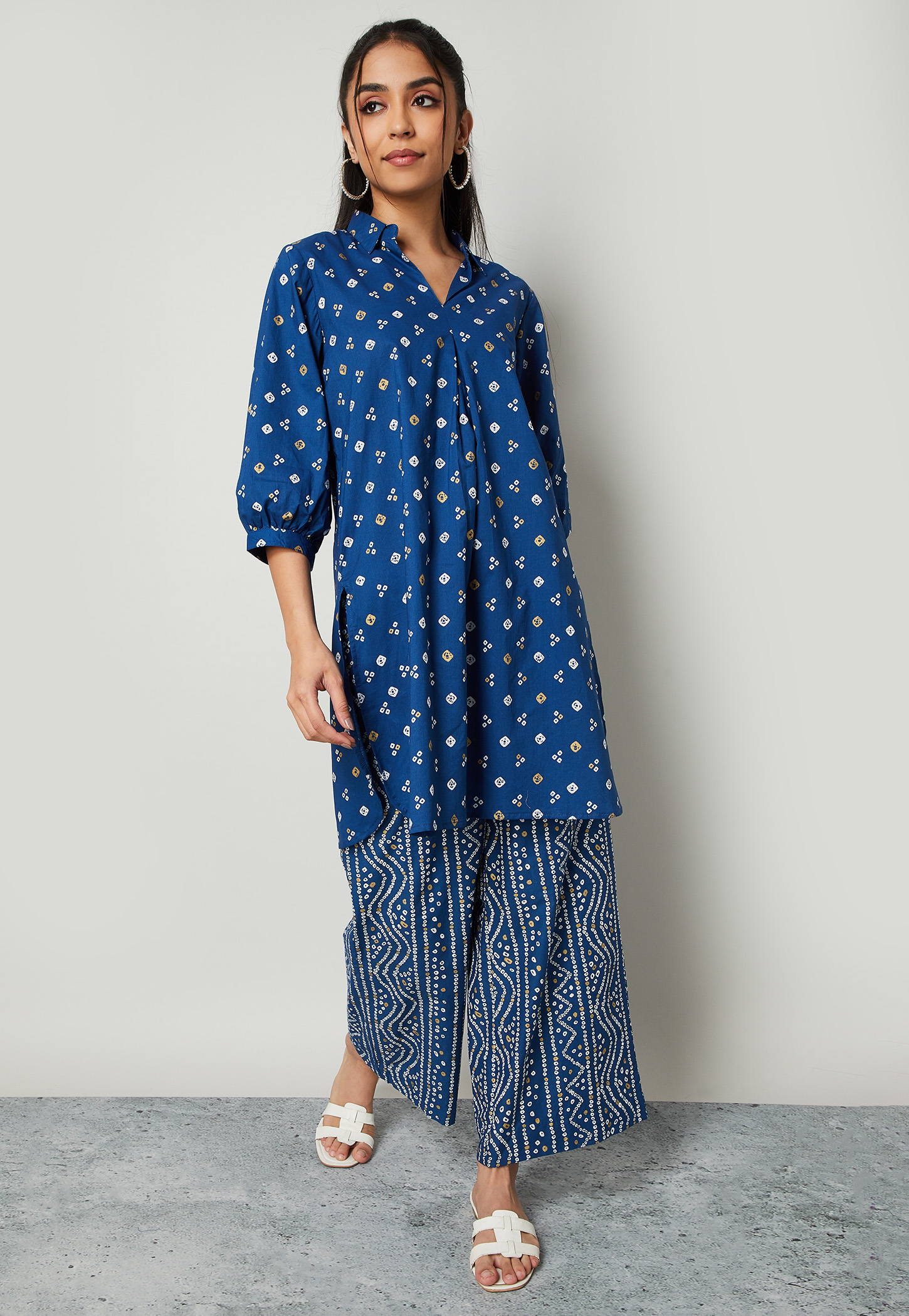 MELANGE Bandhani Straight Kurta Set-picture-17